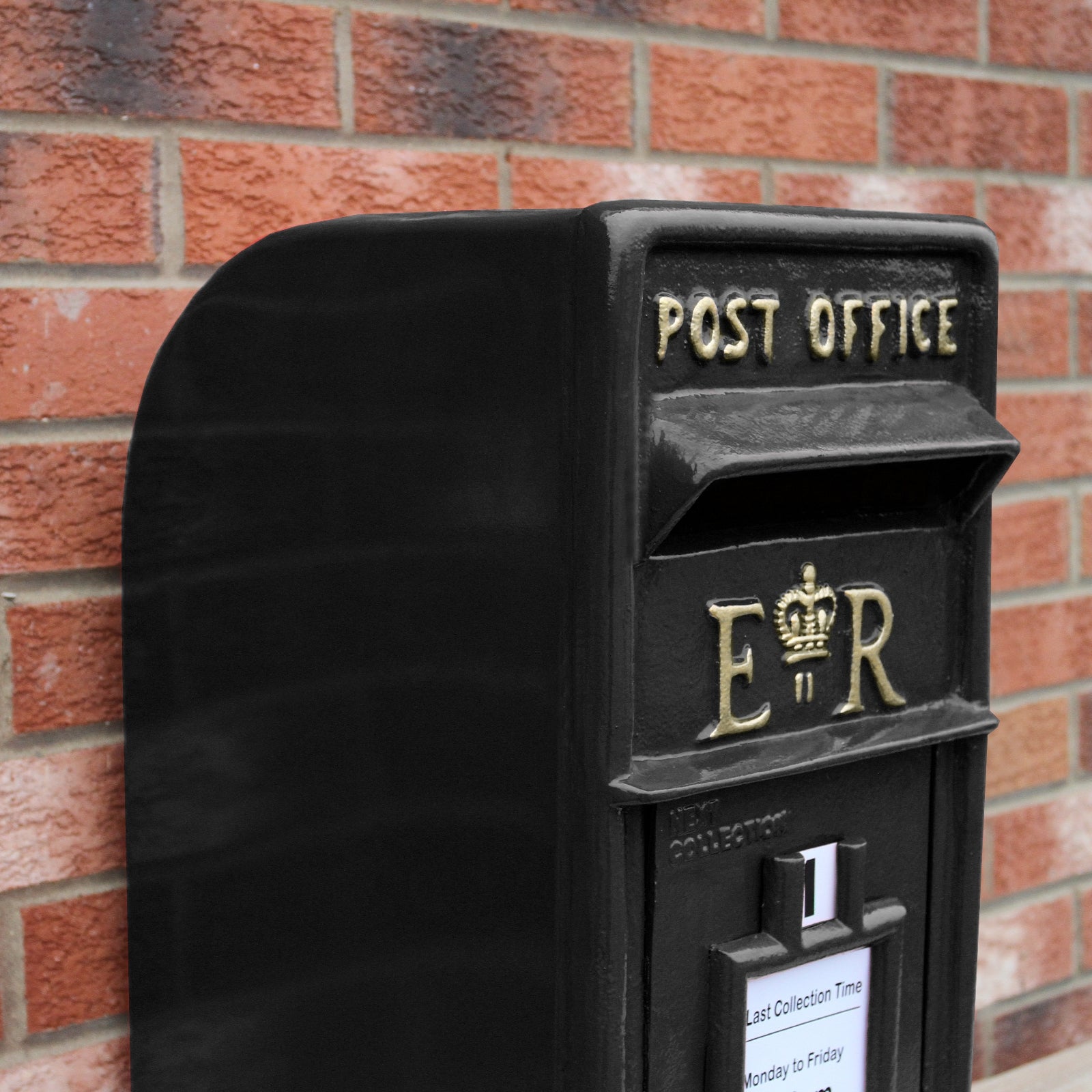 Q-Rax Cassetta Postale Britannica Nera buca lettere ghisa