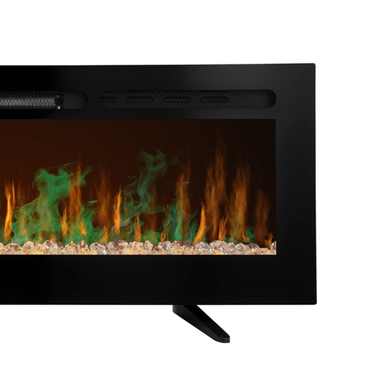 Q-Rax Caminetto Elettrico Incasso 50 Pollici Nero 1850W