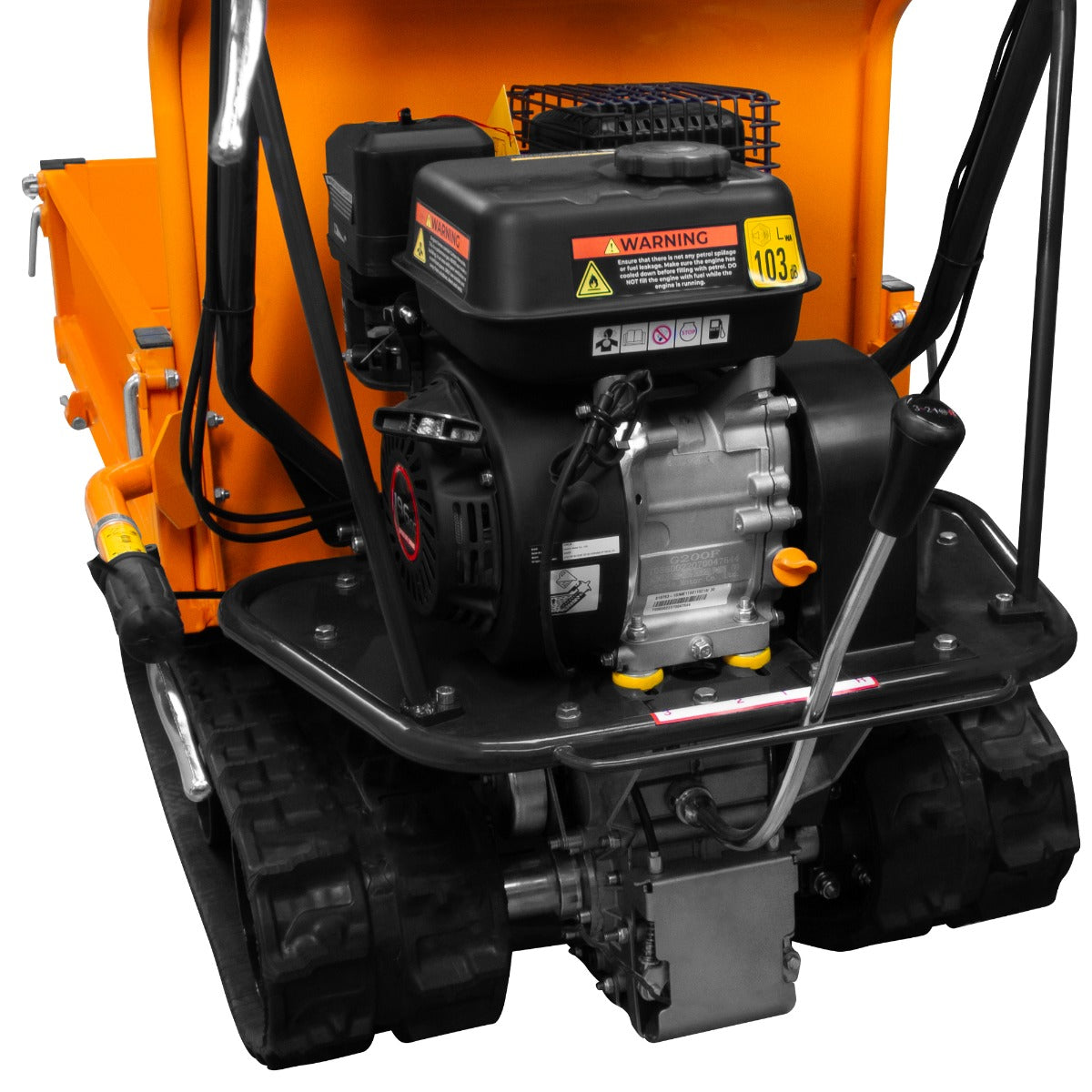 Q-Rax Mini Dumper Cingolato Benzina 300 Kg 6.5HP