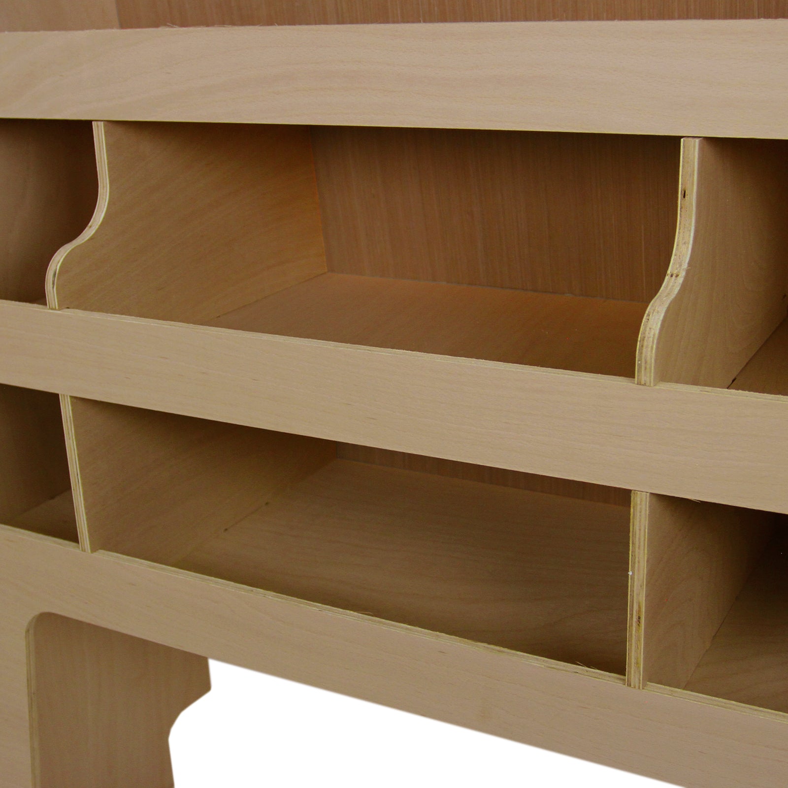 Q-Rax 2 pz scaffalatura furgone Transit Custom compensato
