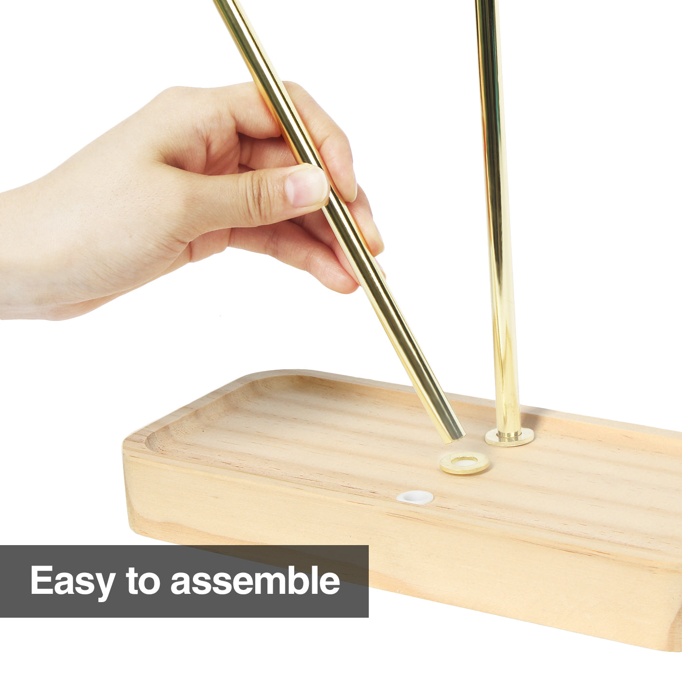 Jackcube Design porta gioielli albero oro 3 piani legno