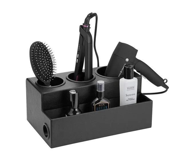Jackcube Bathroom Organizer Phon Nero 4 Scomparti Pelle