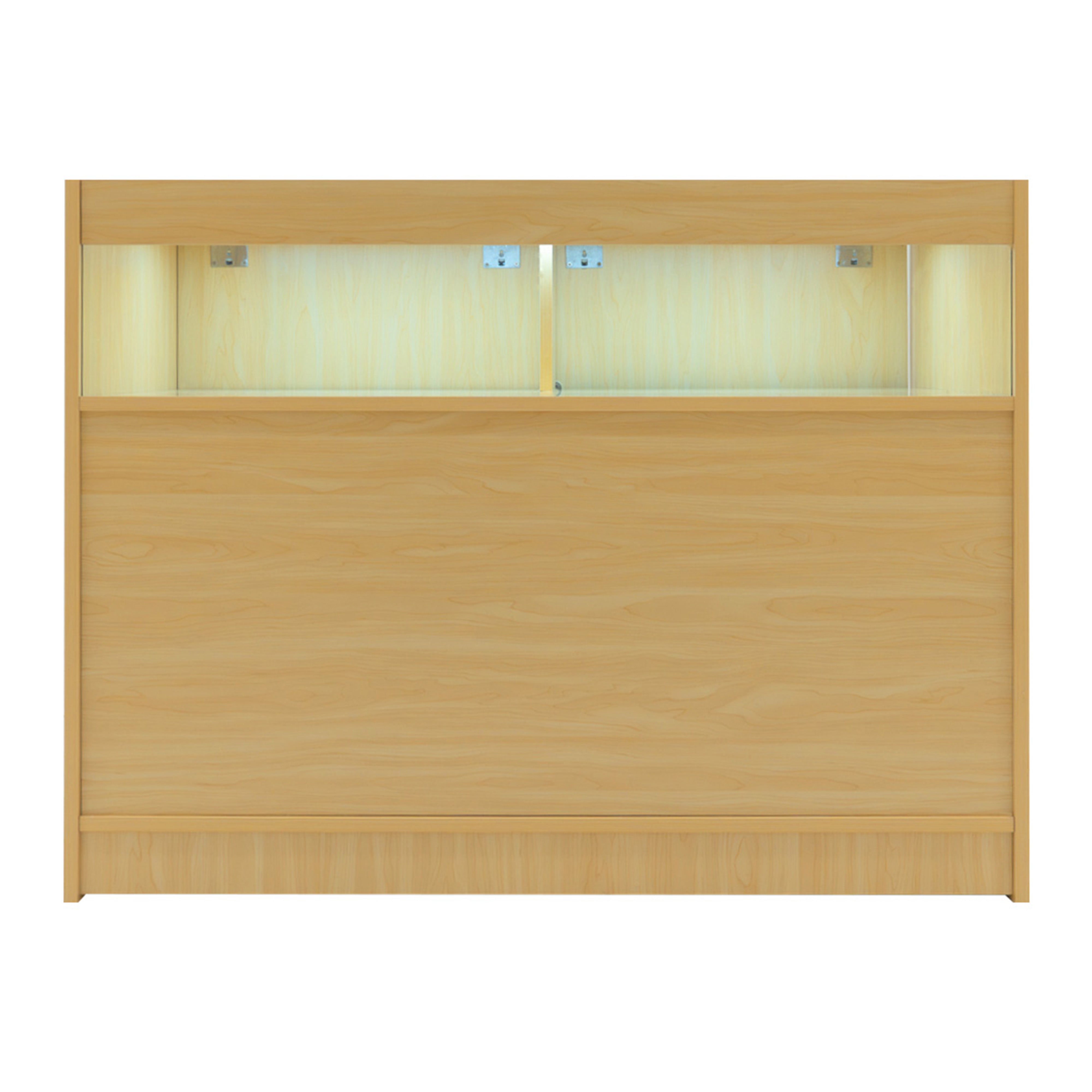 Q-Rax Luna B1200x2 CM60 TB60 Bancone Acero LED