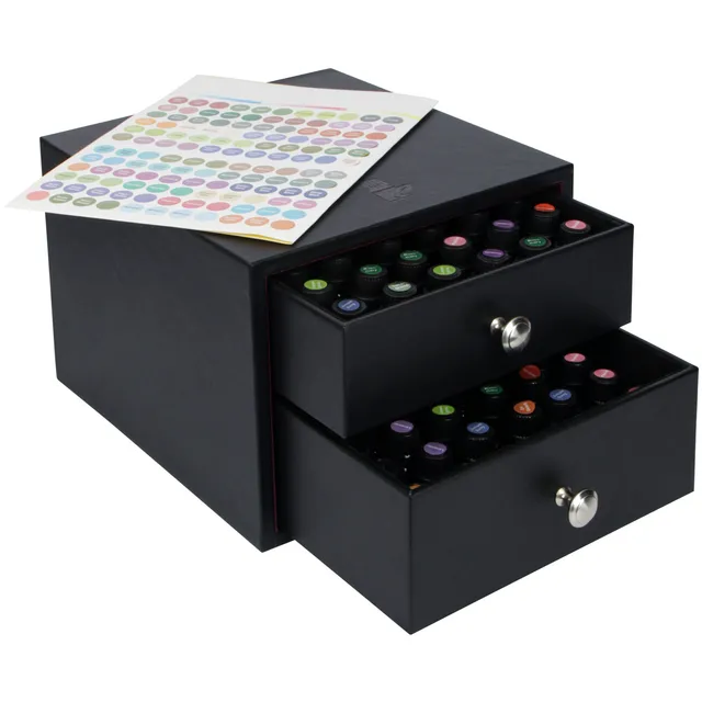 Jackcube Design Scatola Porta Oli Essenziali 96 Boccette 2 Cassetti