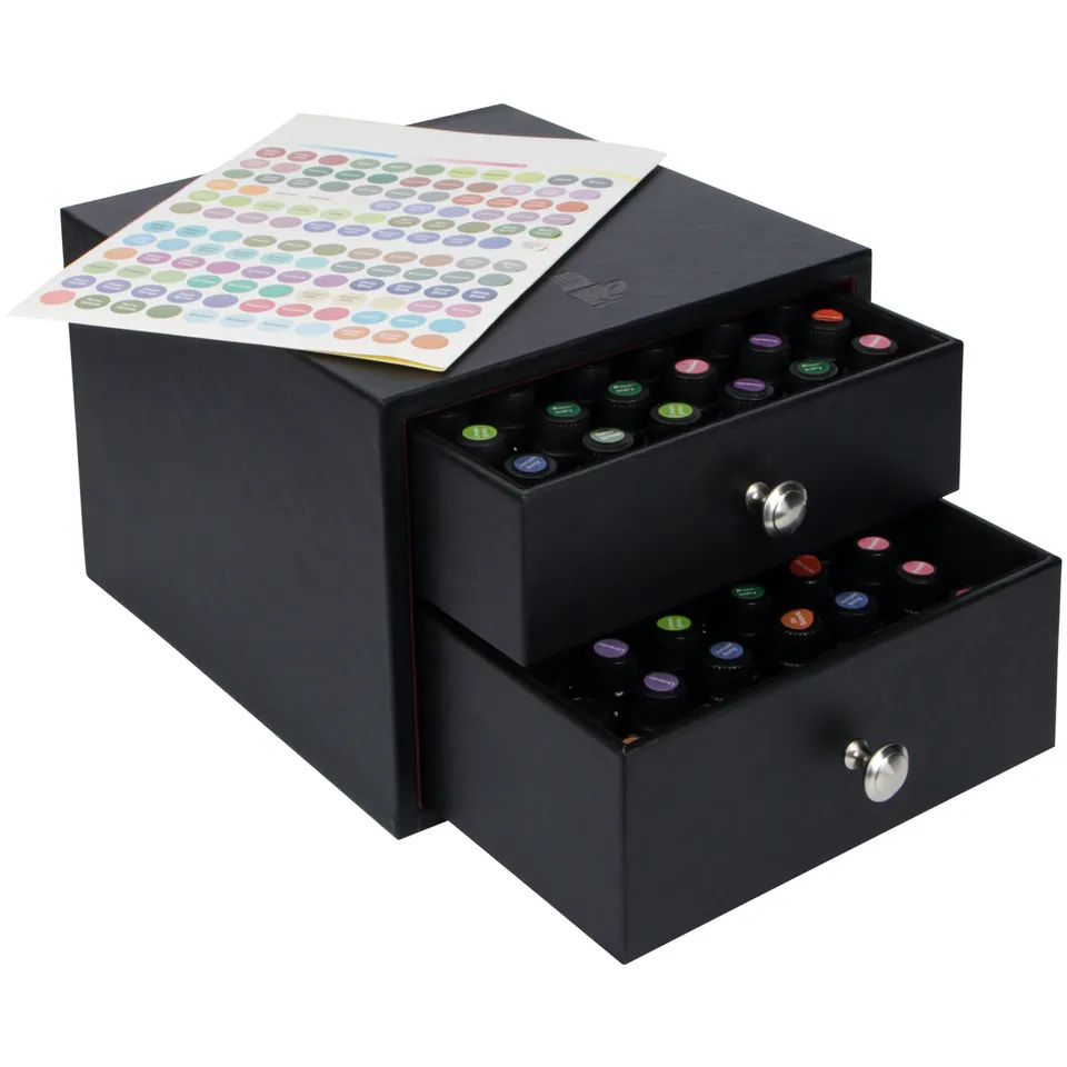 Jackcube Design Scatola Porta Oli Essenziali 96 Boccette 2 Cassetti