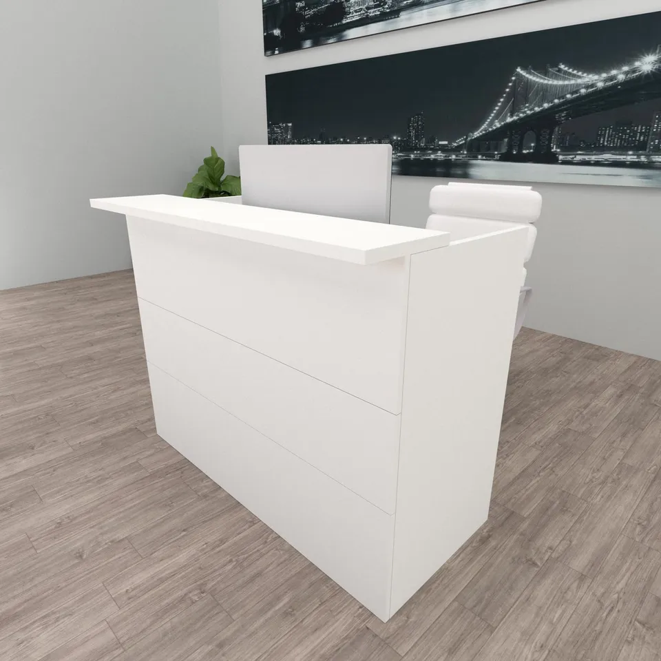Henor Ebro Bancone reception 140 cm Bianco ufficio