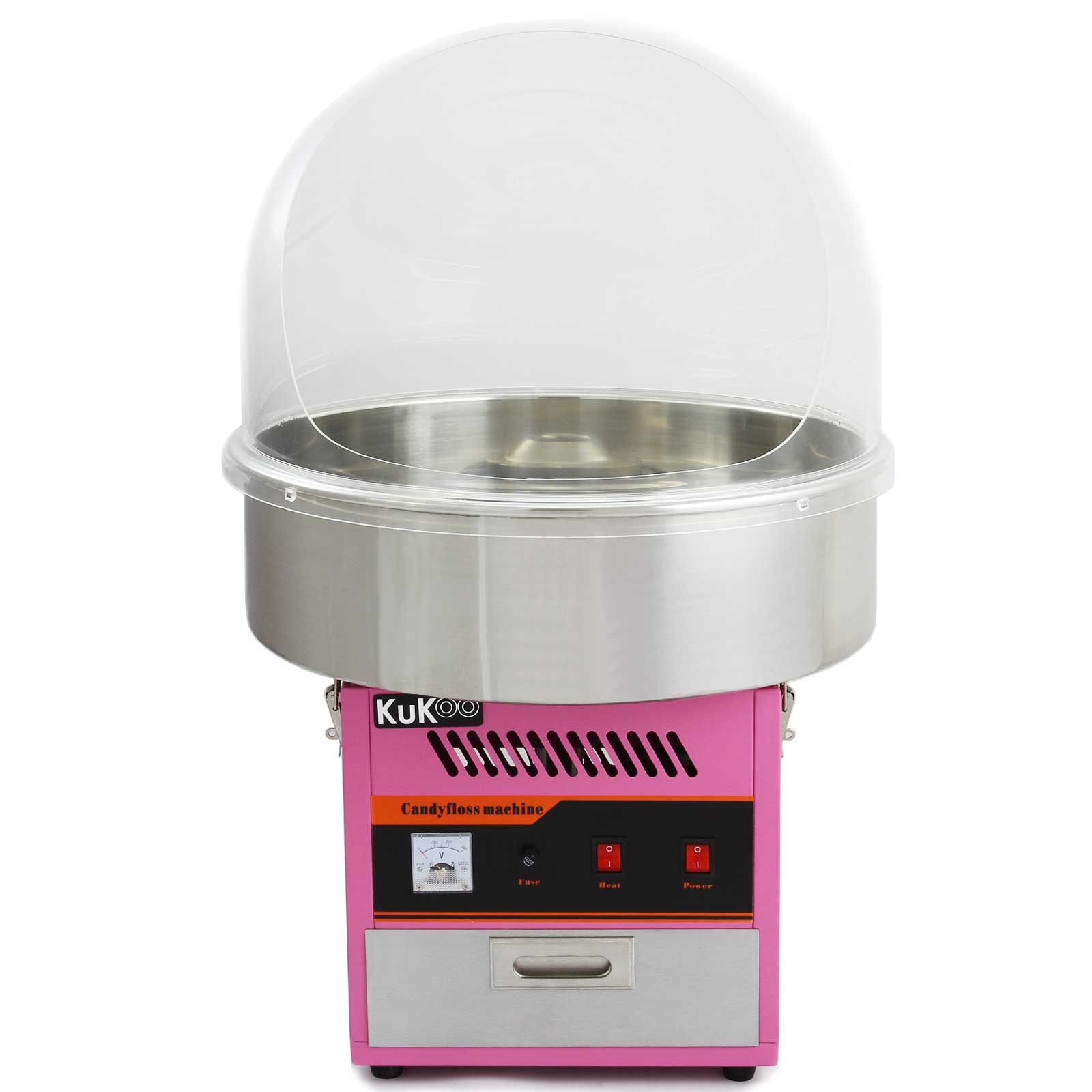 Q-Rax Cupola Acrilica Zucchero Filato con Apertura Posteriore