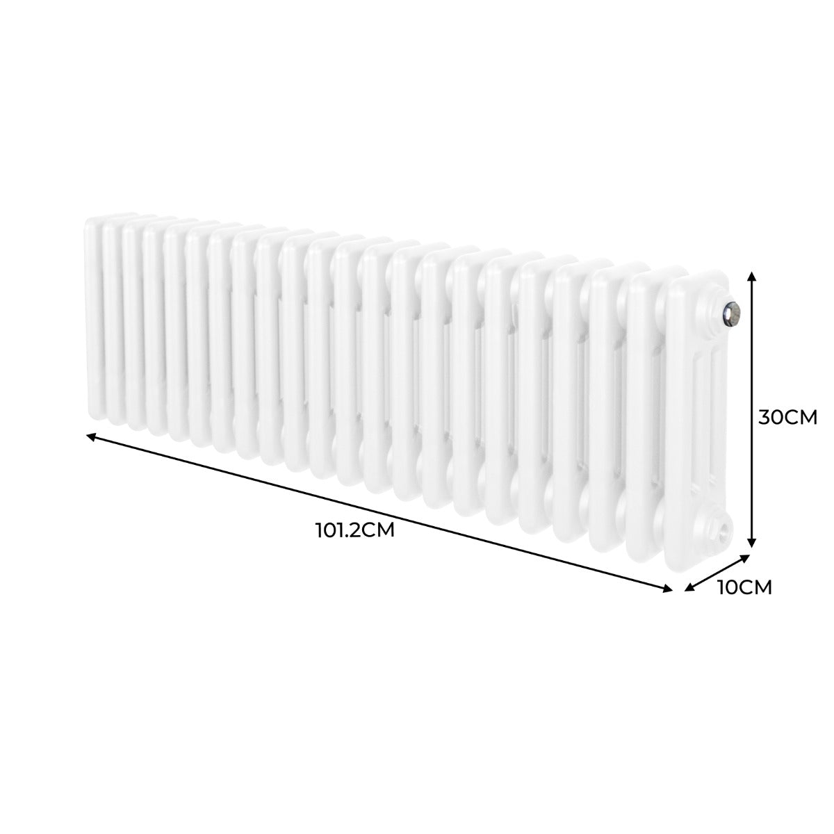 Q-Rax Radiatori Tradizionali 300x1012 Termosifone Bianco 3 Colonne