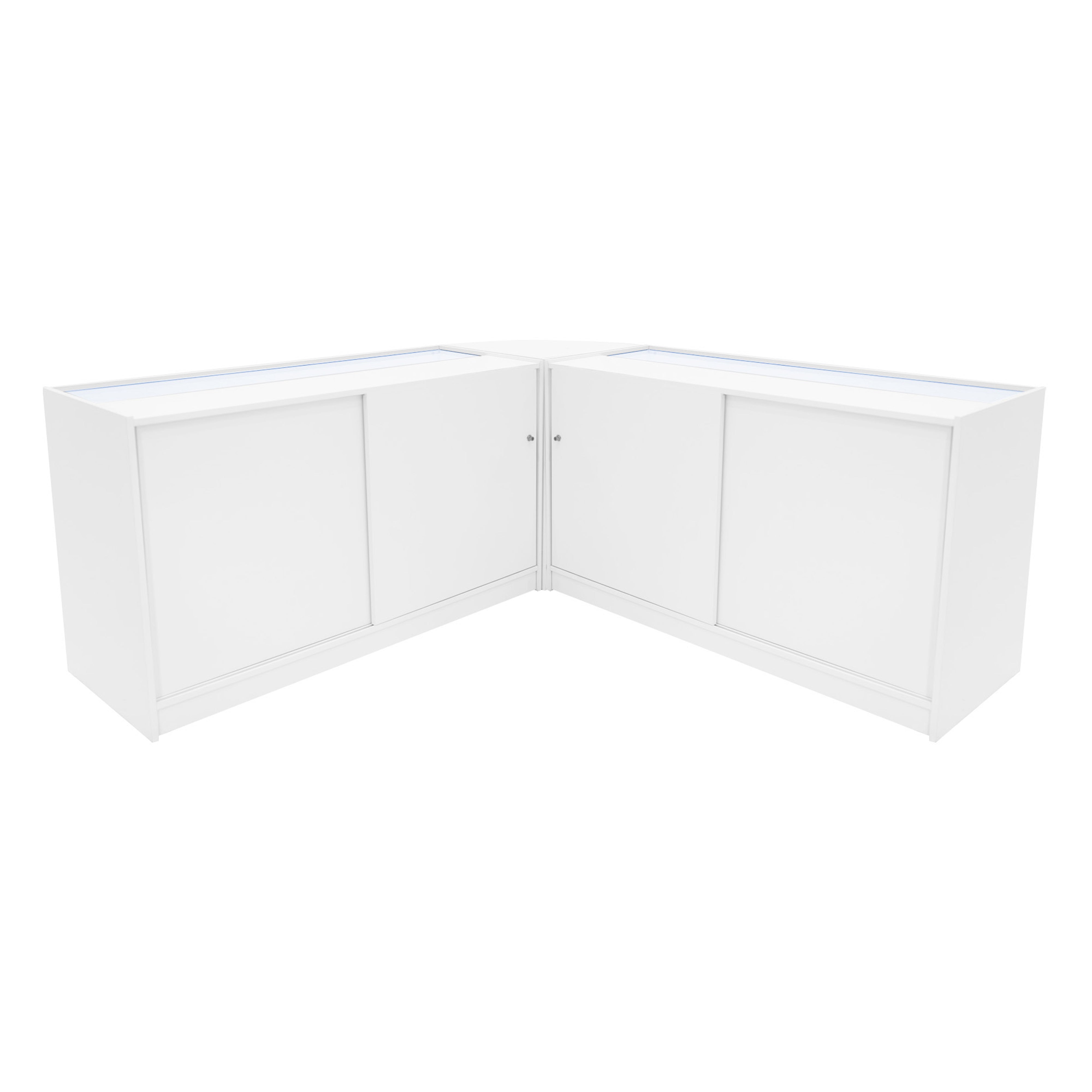 Q-Rax Hera K1500 C1500 CM60 bancone negozio bianco LED