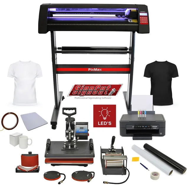 Q-Rax LED 720 Kit Plotter Taglio Vinile Pressa 5 in 1