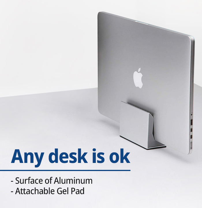 Jackcube Design Home Office Stand Laptop Verticale Argento