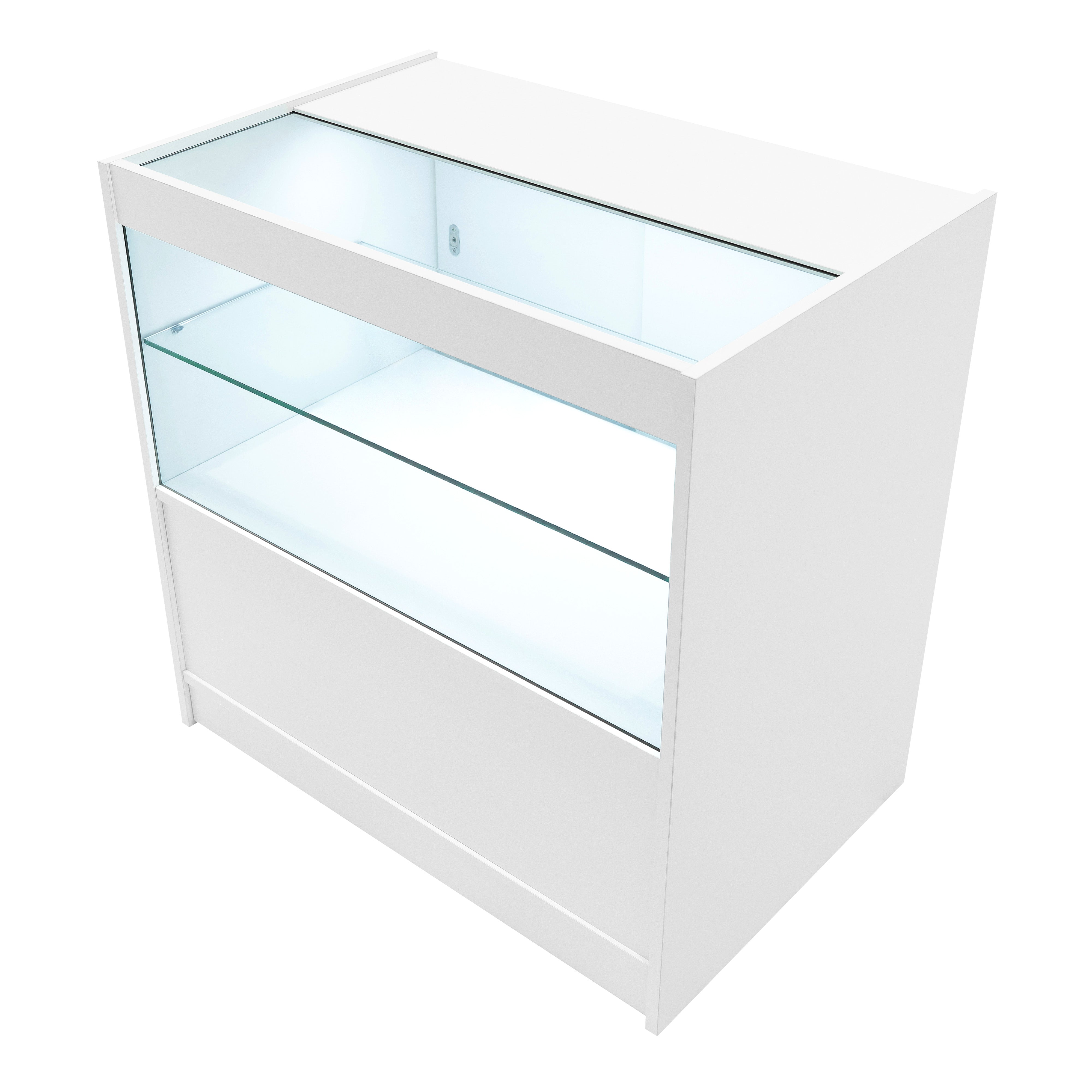 Q-Rax Eclipse set banconi negozio bianco LED C900 LM60 TB60
