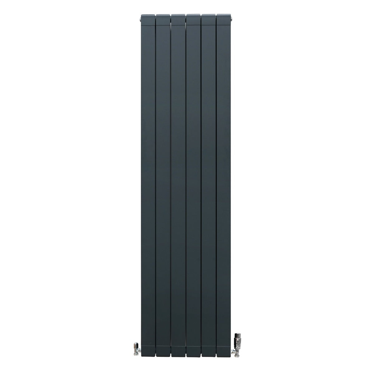 Q-Rax Alluminio 1800x475 antracite radiatore valvole alluminio