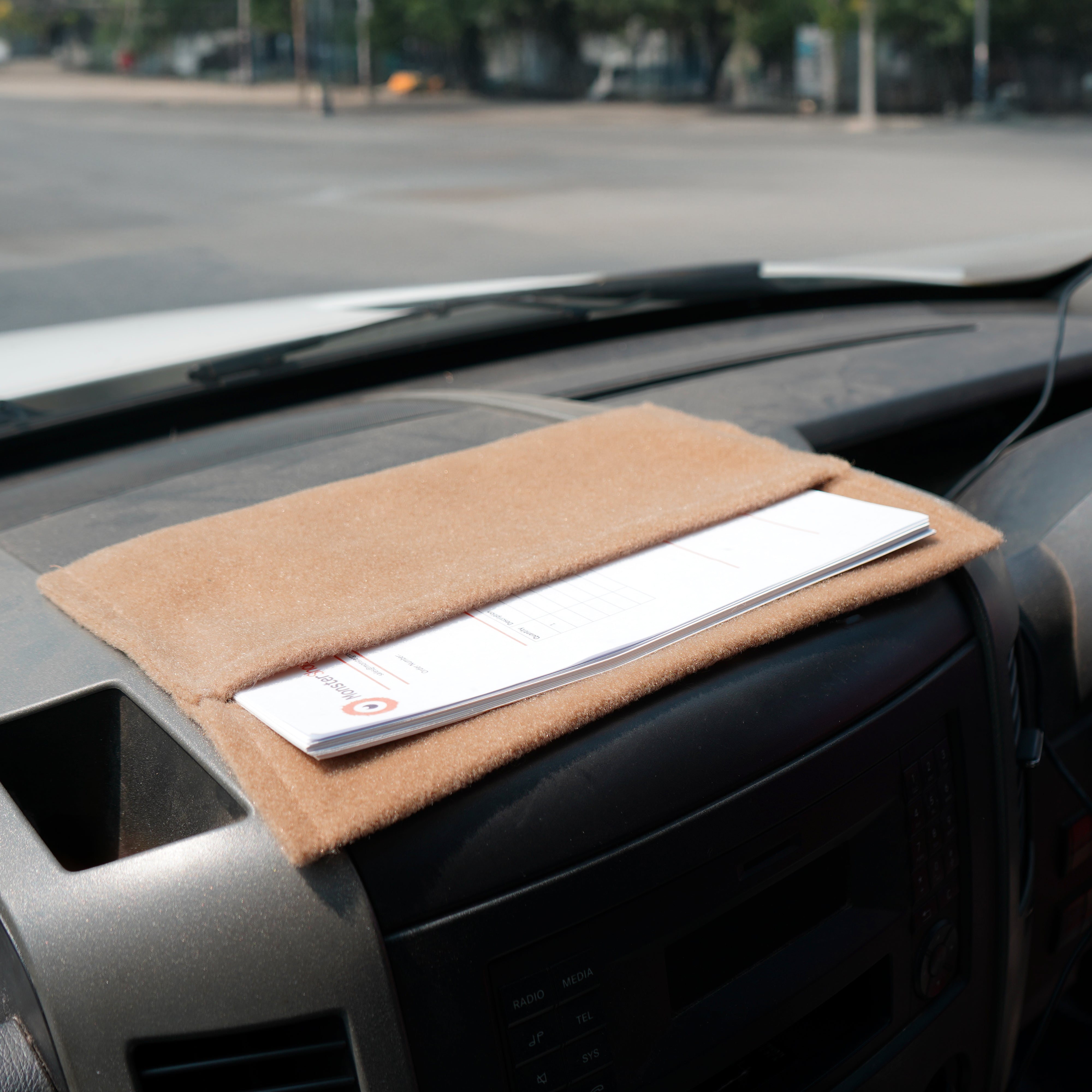 Q-Rax Tasche Portaoggetti Organizer Auto Beige 2 Pezzi A4