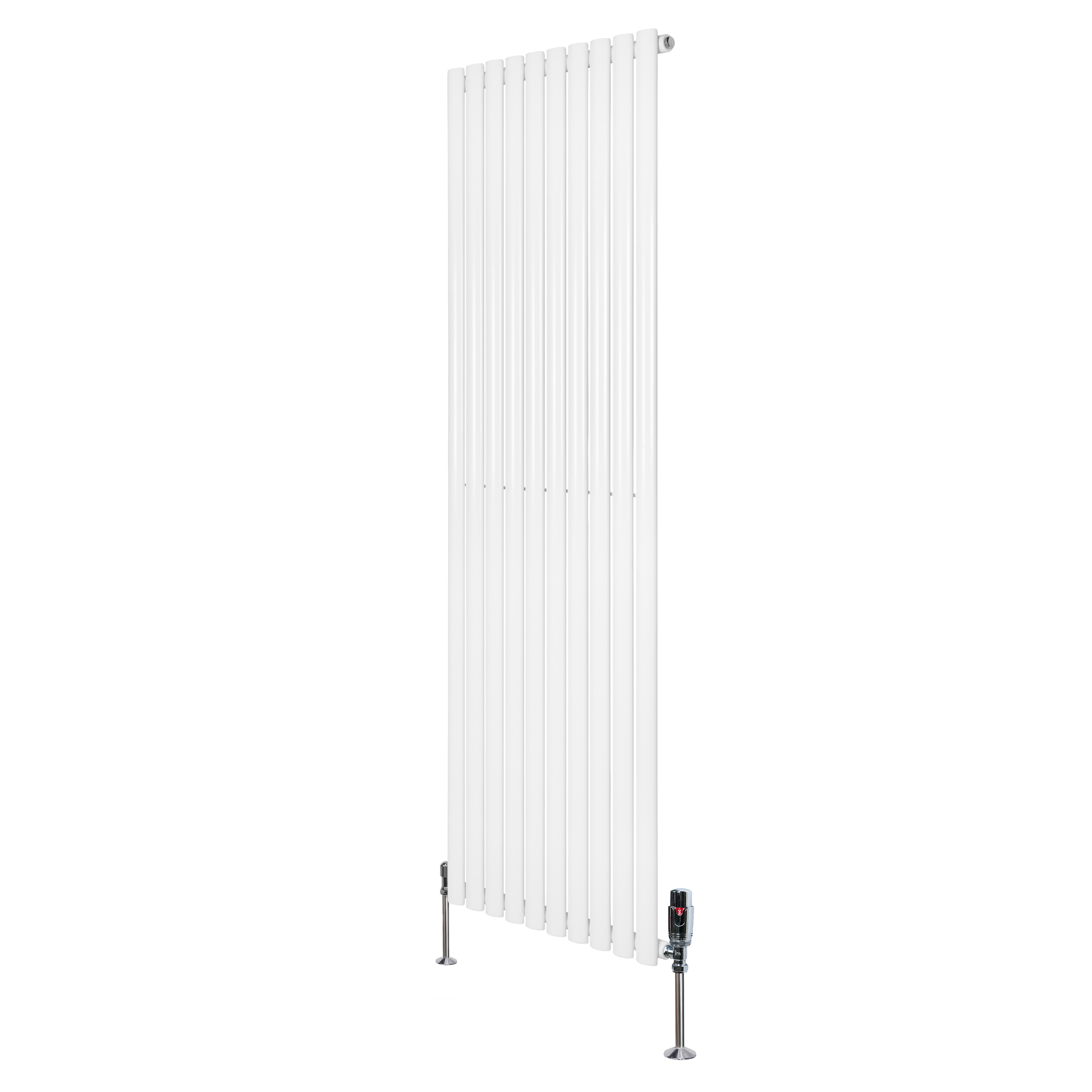 Q-Rax Radiatori Tradizionali 1800x600 radiatore bianco con valvole