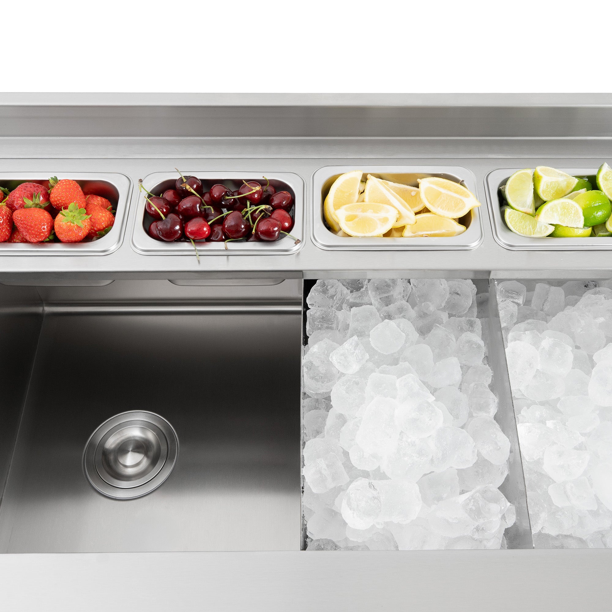 Q-Rax Postazione Bar Cocktail Premium Acciaio Inox