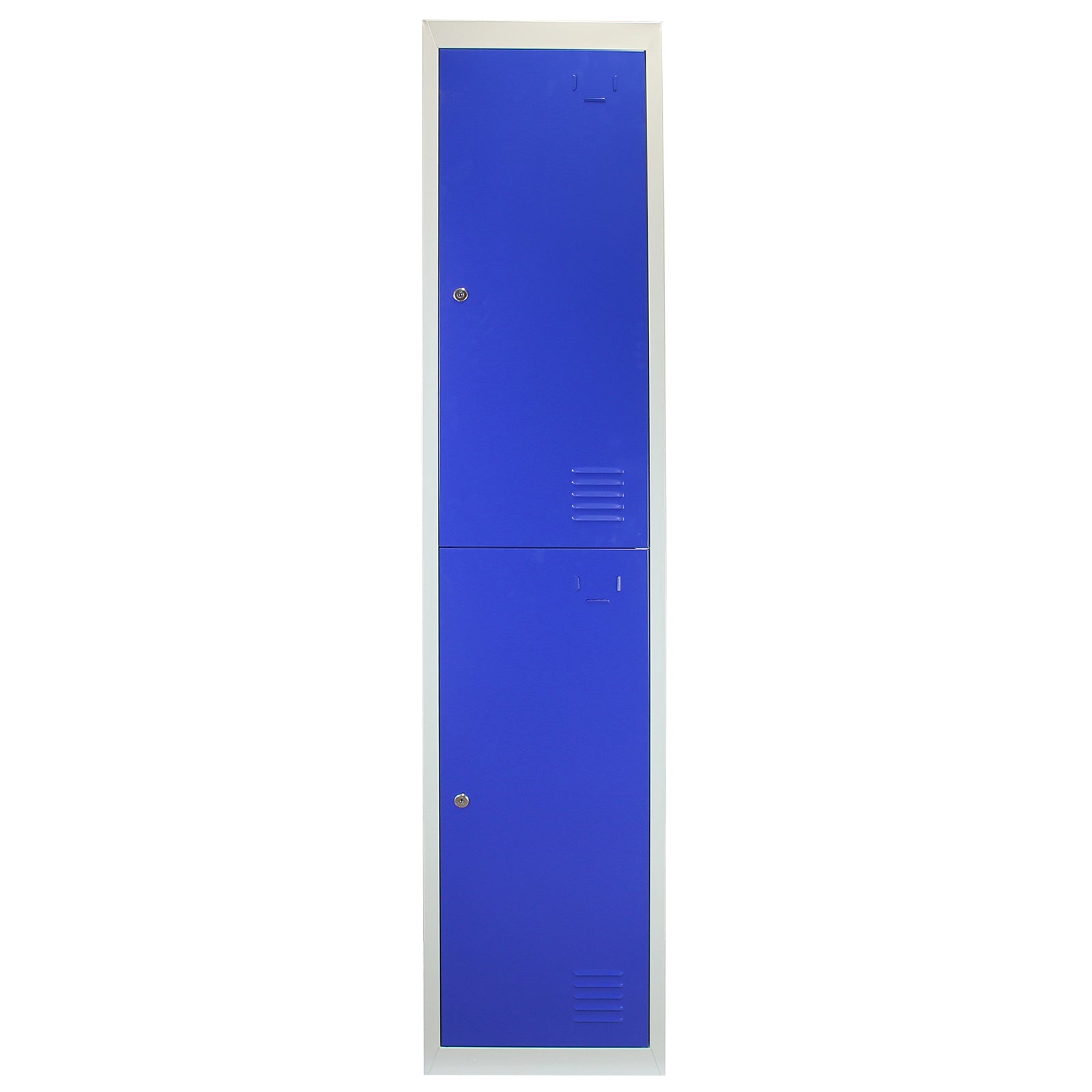 Q-Rax Strumenti Armadietti Metallo x3 Blu 180 cm con Chiave