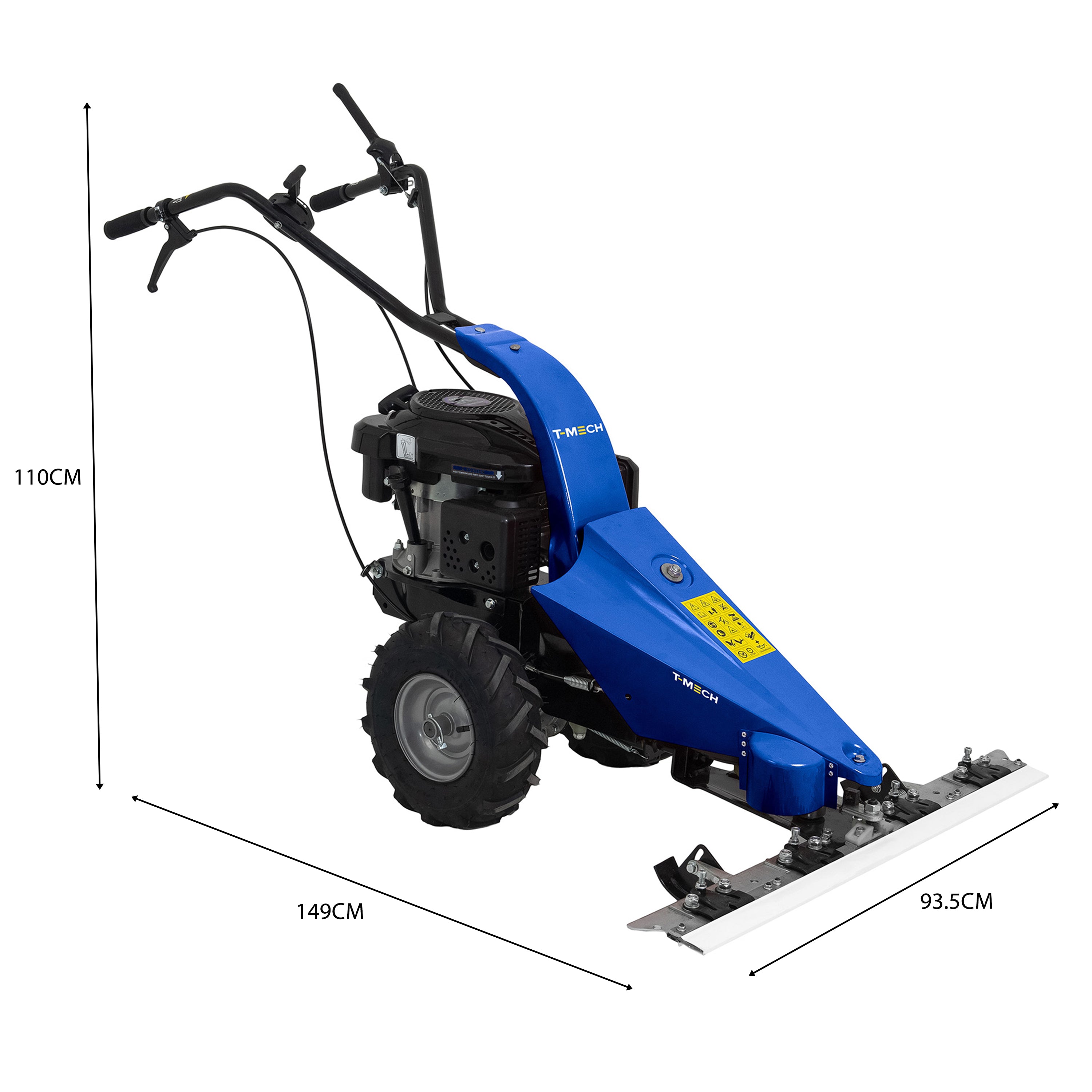 Q-Rax Falciatrice a Barra Benzina 870 mm 159cc 3HP taglio 30-80 mm