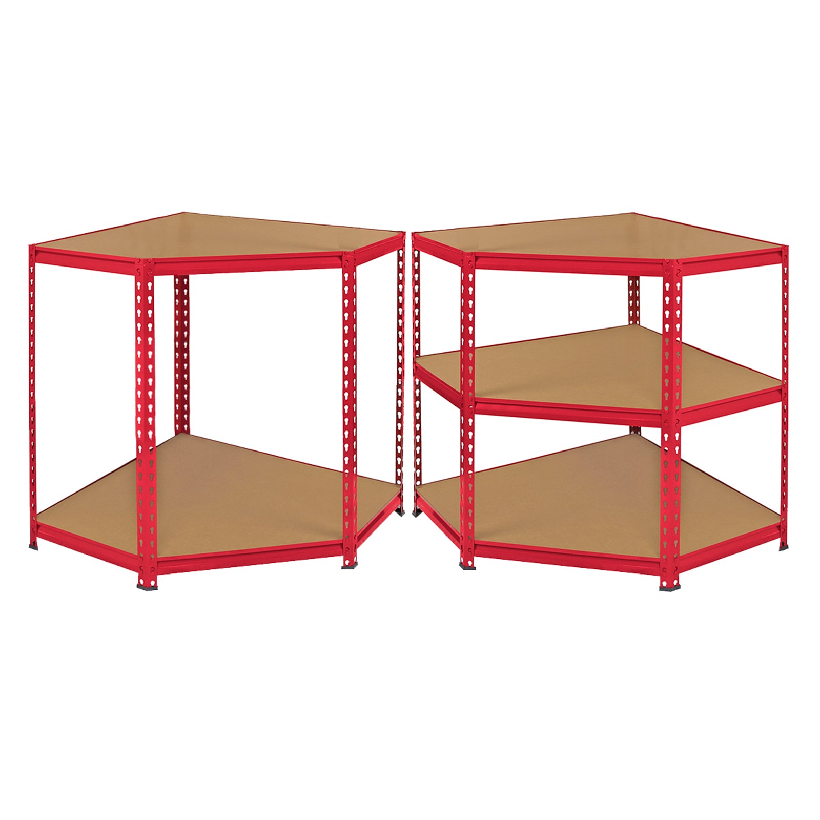 Q-Rax Z-Rax Scaffale Garage Acciaio Rosso 90cm 265kg