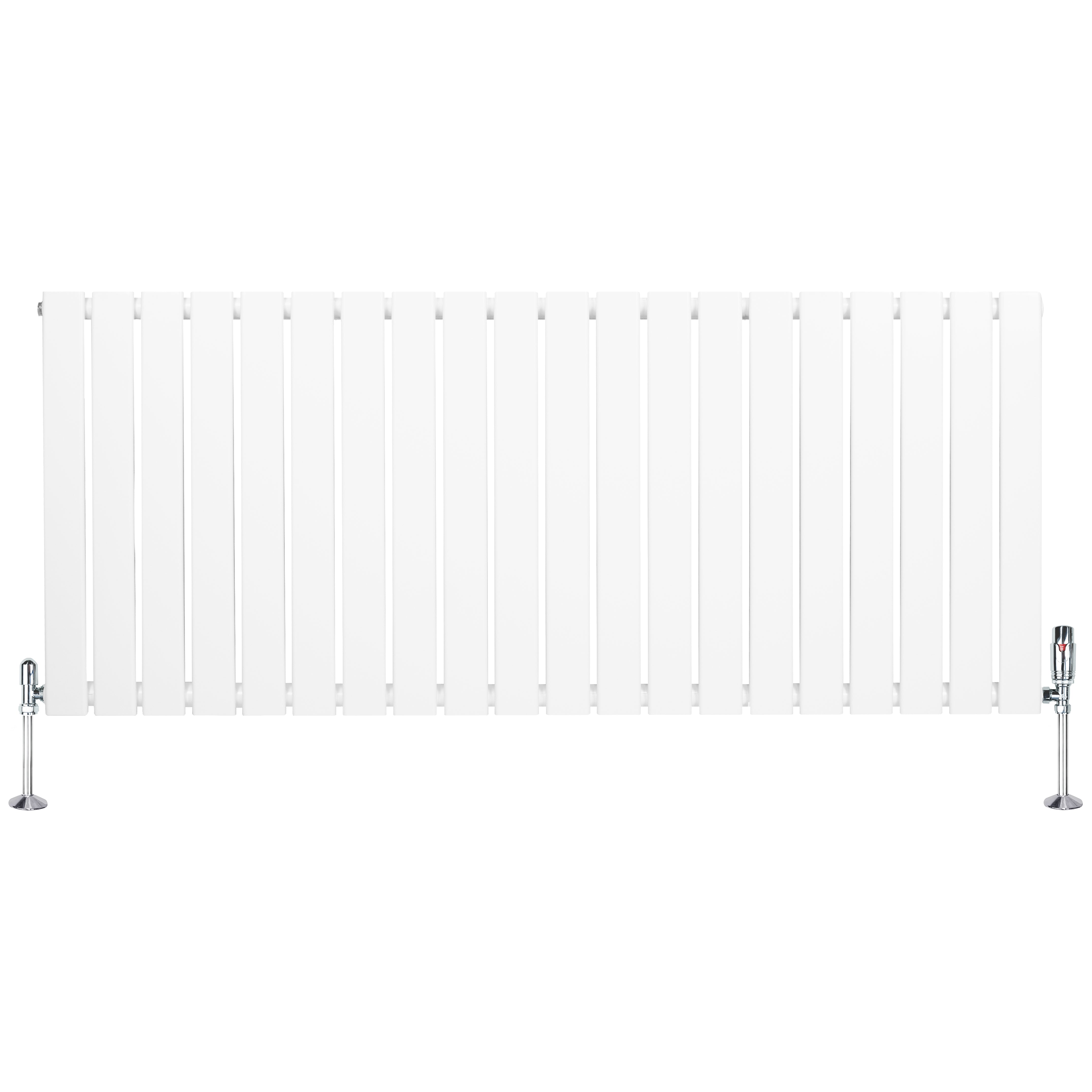 Q-Rax Radiatore Piatto Monocolonna 600x1400 Bianco Valvole