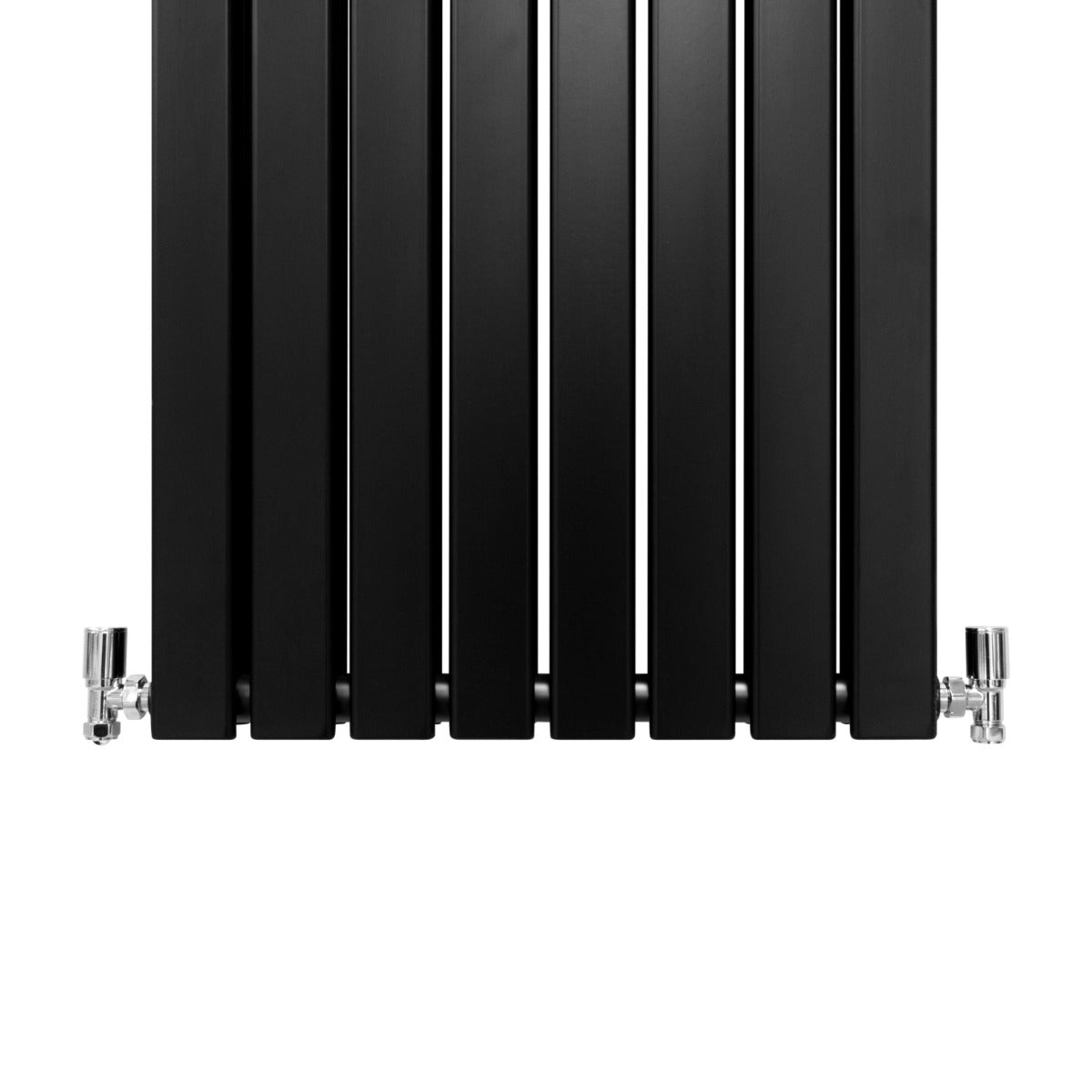 Q-Rax Radiatore Piatti Nero Opaco 160x56cm Doppio Strato
