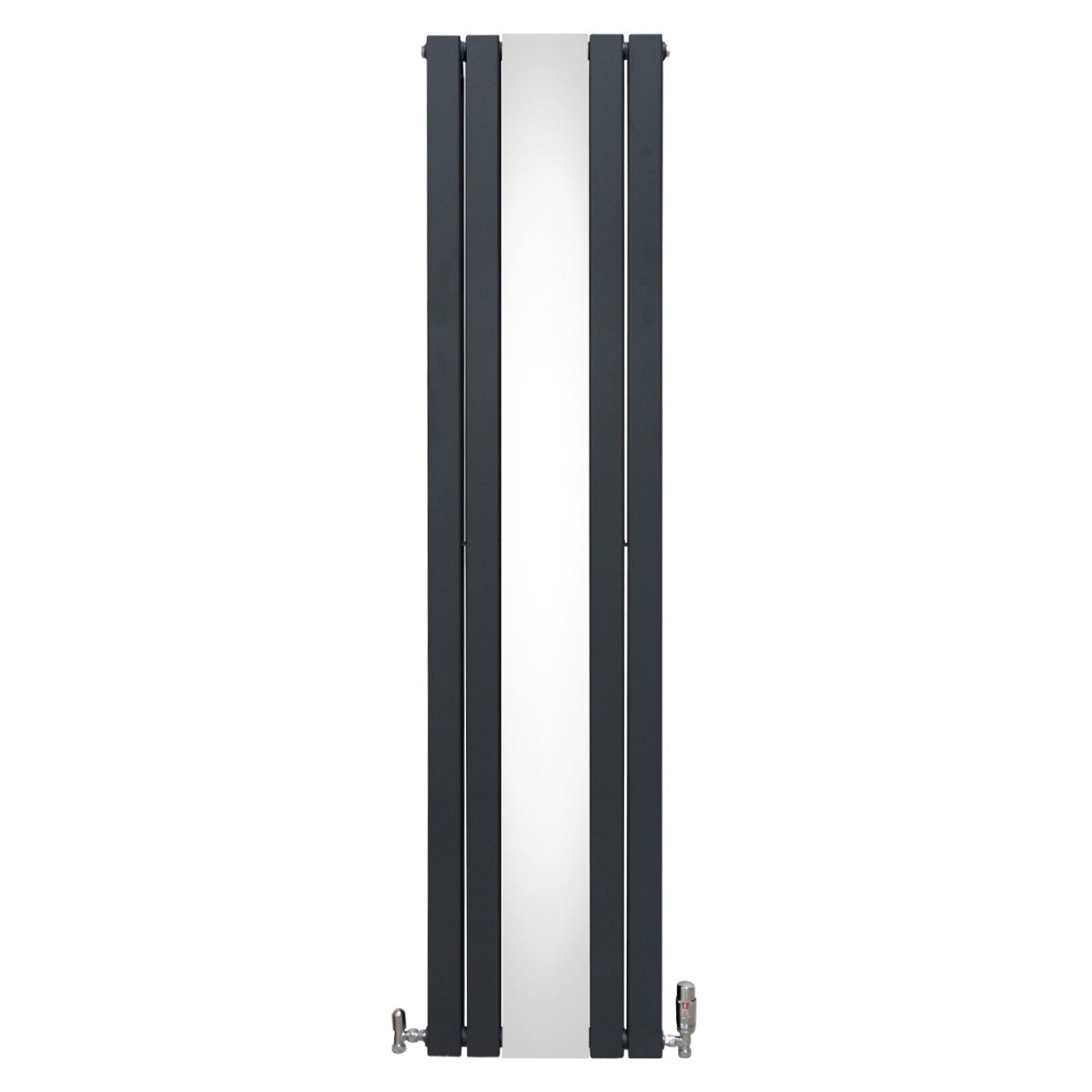 Q-Rax Radiatore a Specchio 1800x425 mm Antracite Valvole