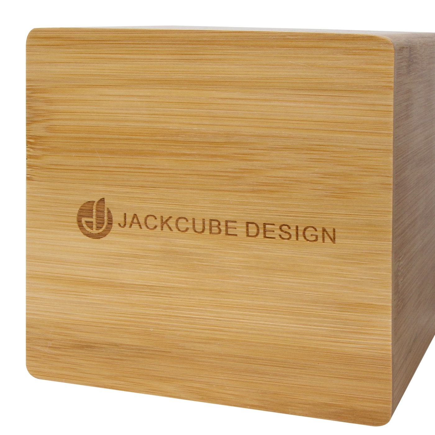 Jackcube Design Living Room Portafazzoletti Bambù Bianco Quadrato