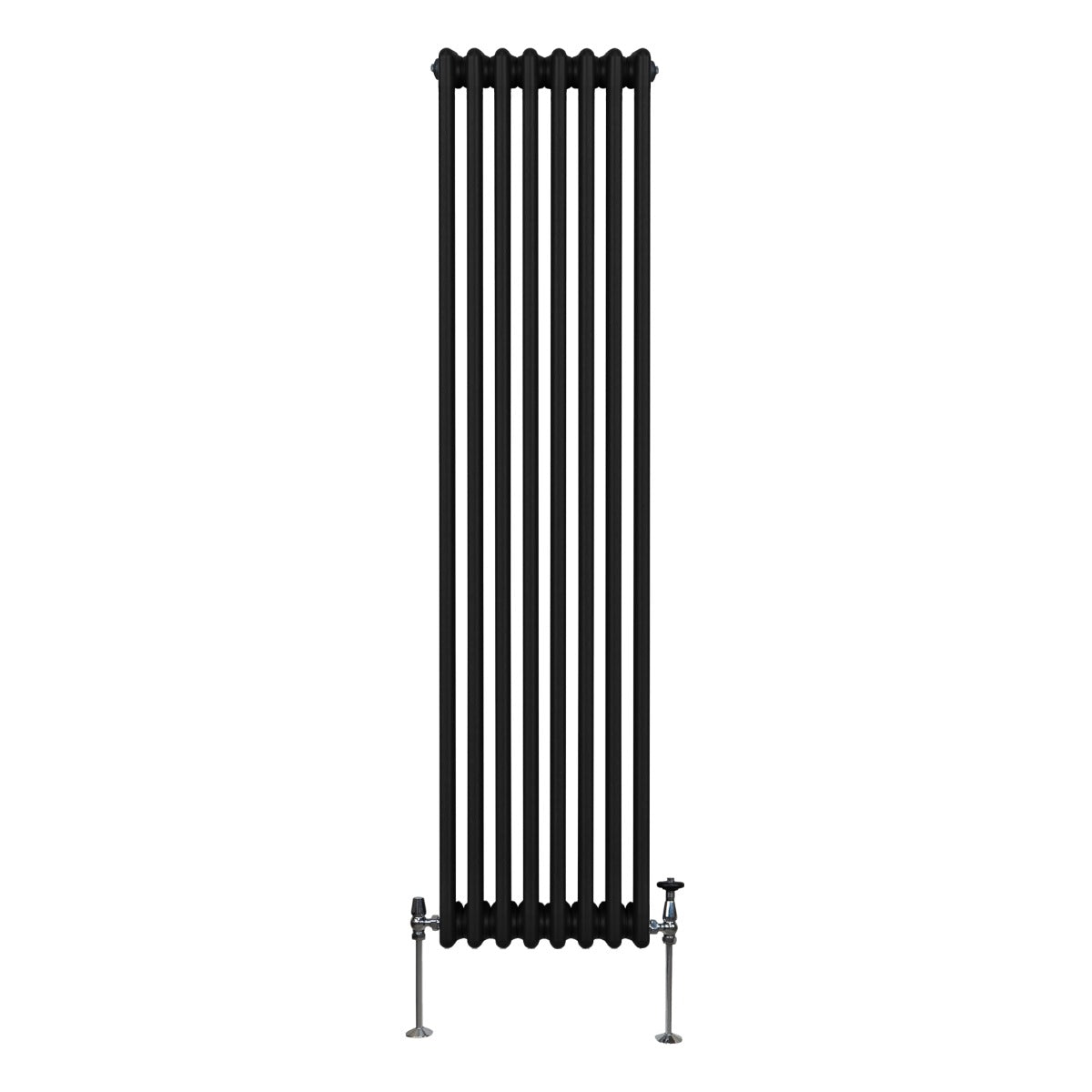 Q-Rax Radiatori Tradizionali 1800x382 mm Termosifone Nero 3 Colonne