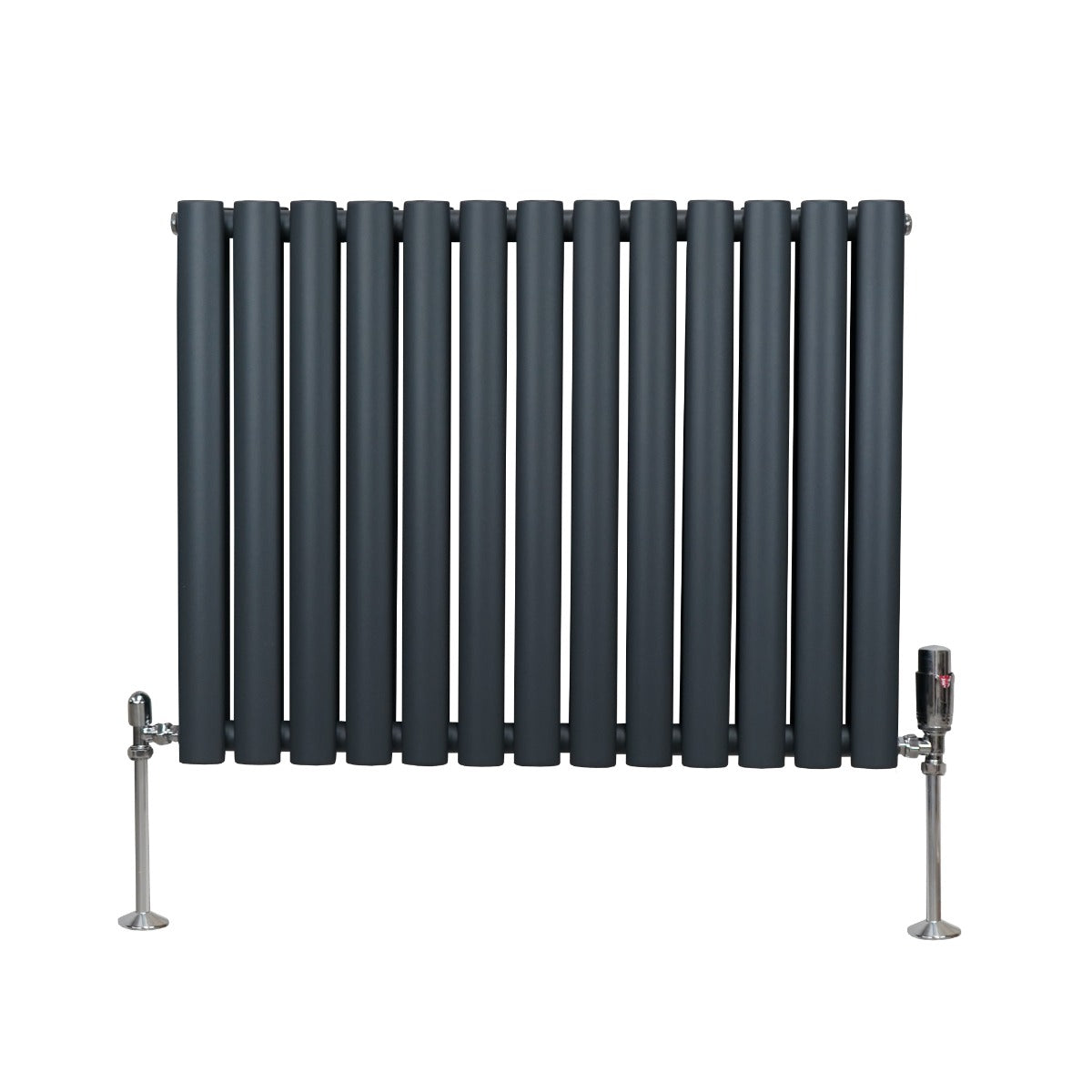 Q-Rax Radiatori Tradizionali Ovale Termosifone Antracite 600x780 mm