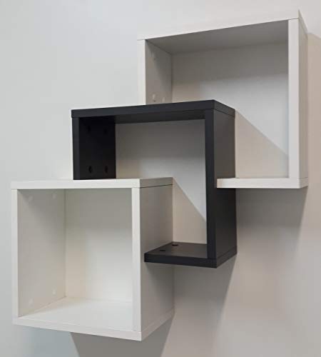Henor Scaffale 3 cubi scala grafite 68x68 cm