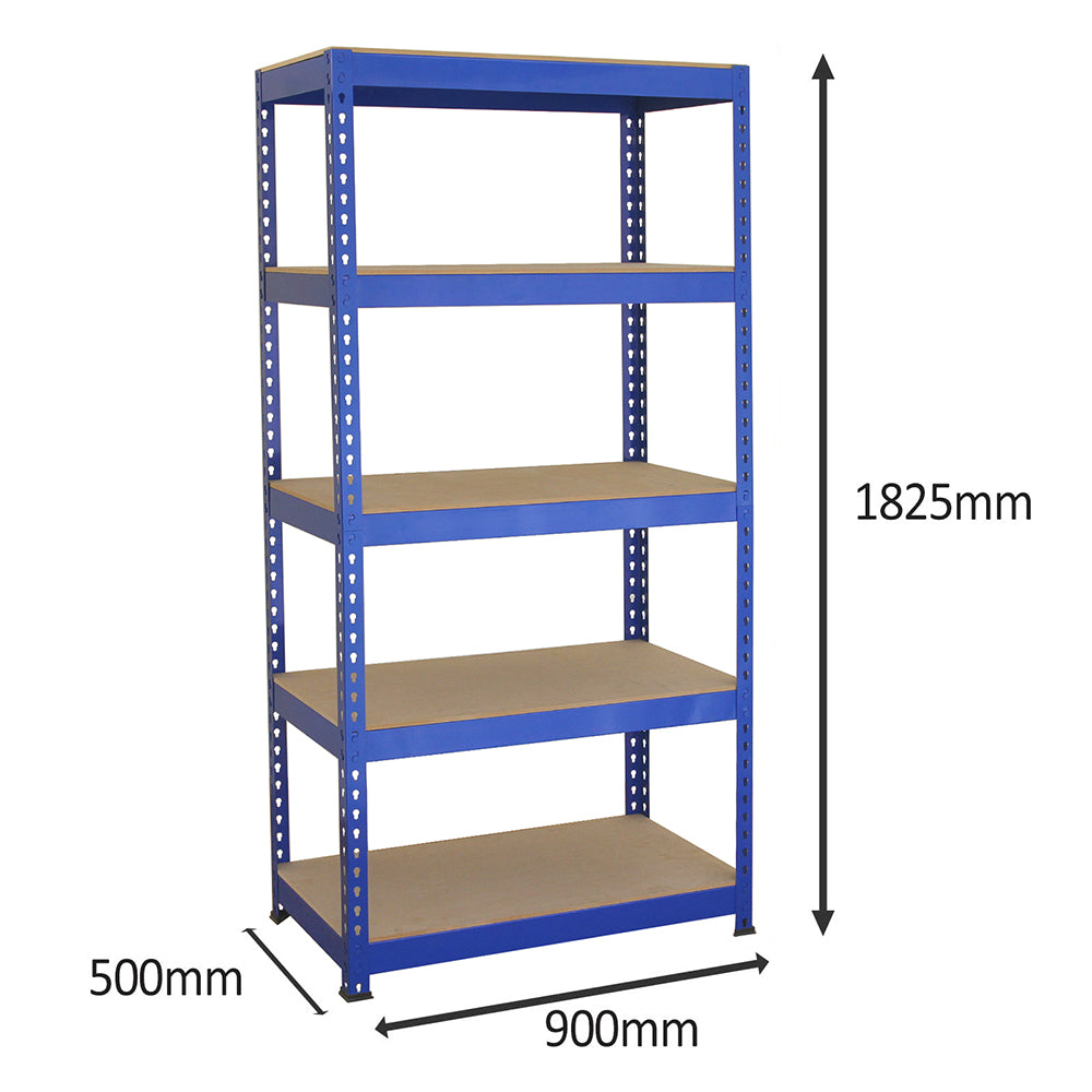 Q-Rax Scaffali Q-Rax 90x50 Scaffale Blu 200 kg