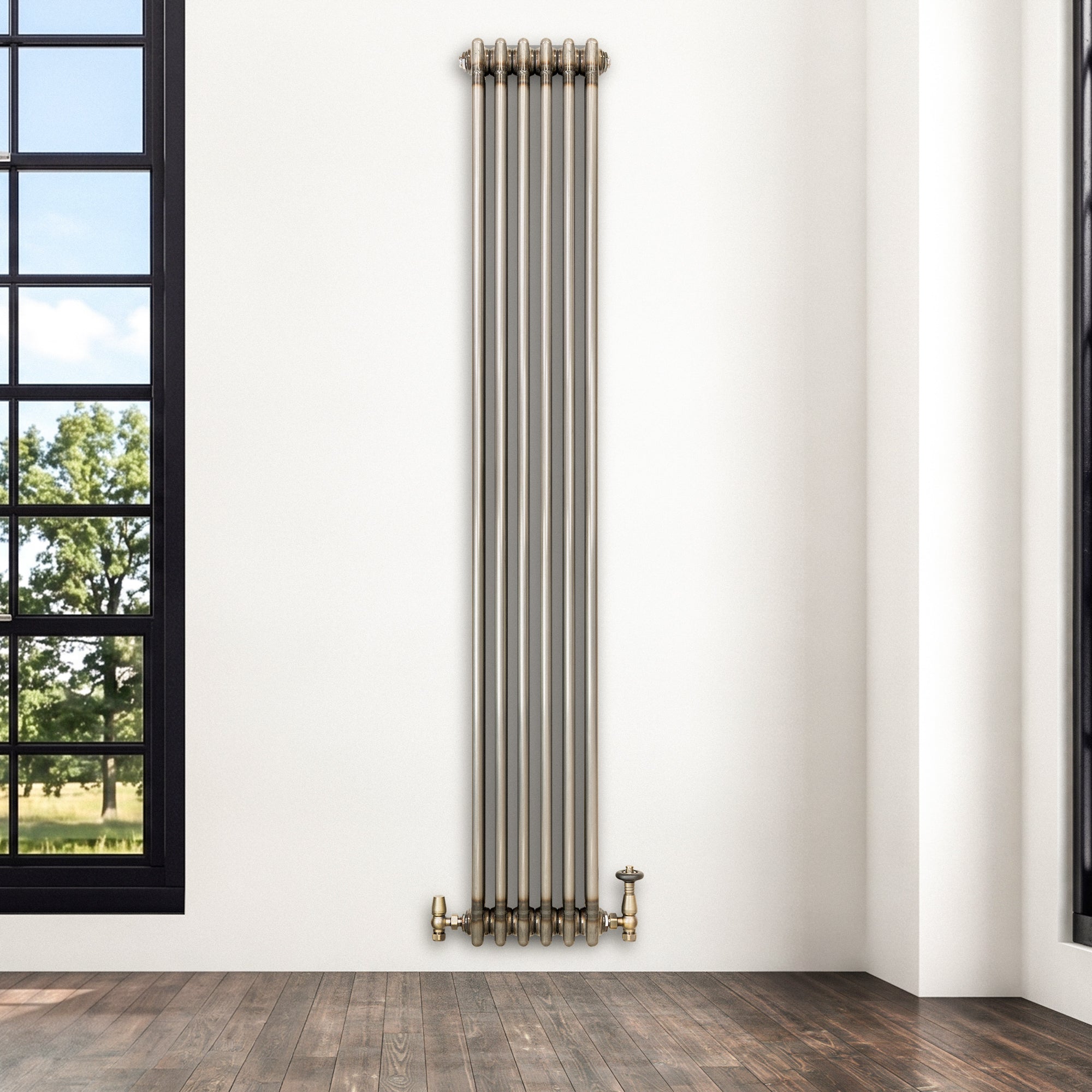 Q-Rax Radiatore Tradizionale 3 Colonne 1800x290 Metallo Grezzo