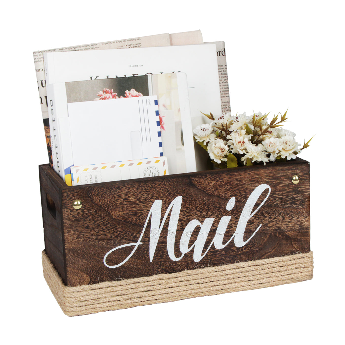 Jackcube Entryway Portalettere Legno Bruciato da Tavolo