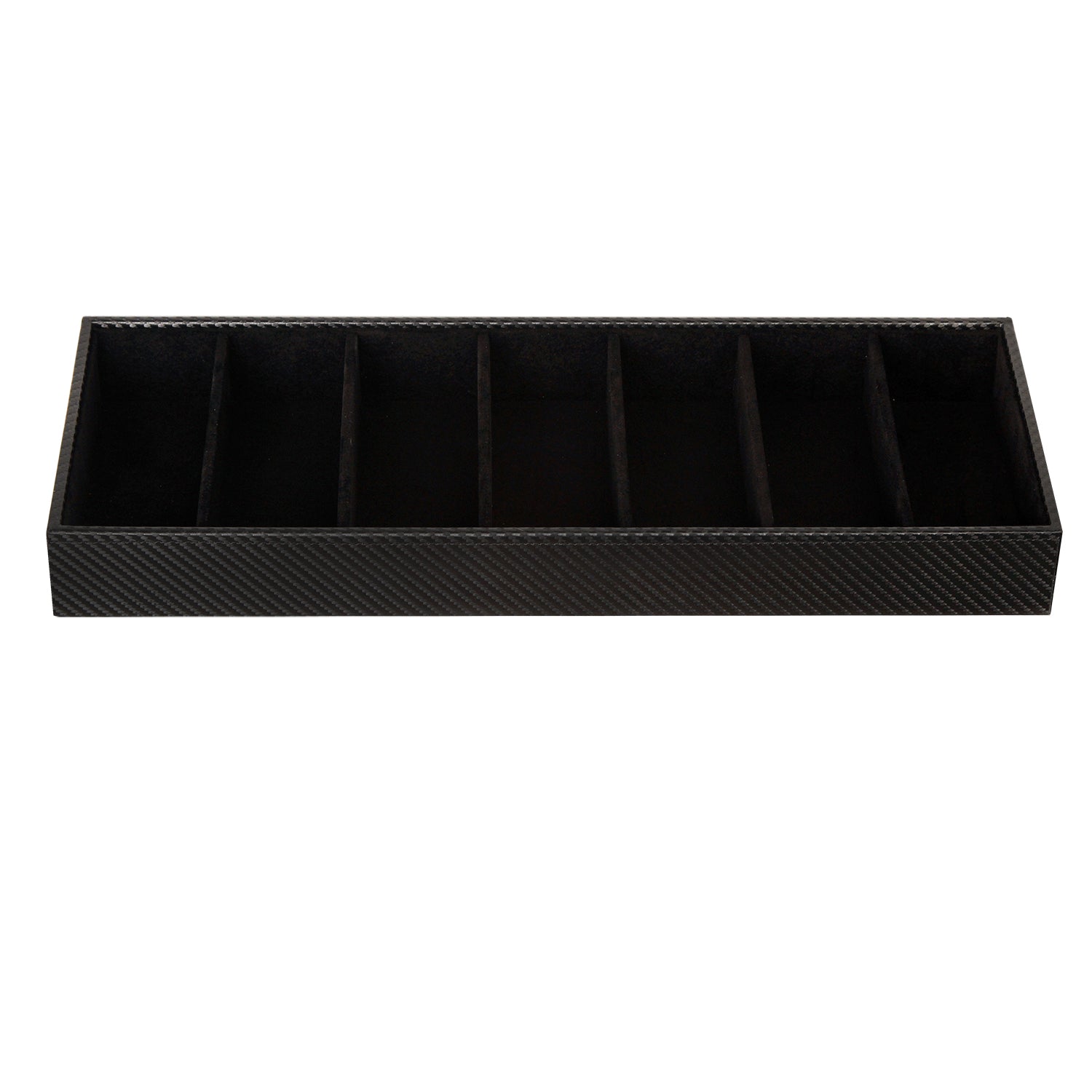 Jackcube Design Organizer Occhiali 7 Scomparti Pelle Nera