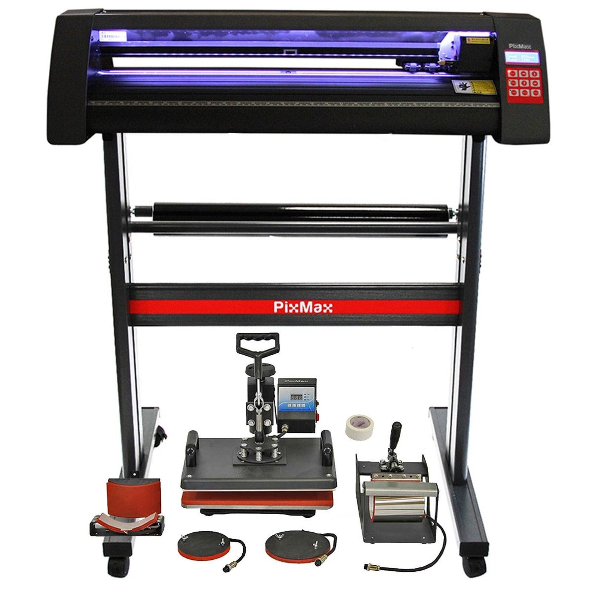 Q-Rax Plotter Taglio Vinile LED 720 + Pressa 5 in 1