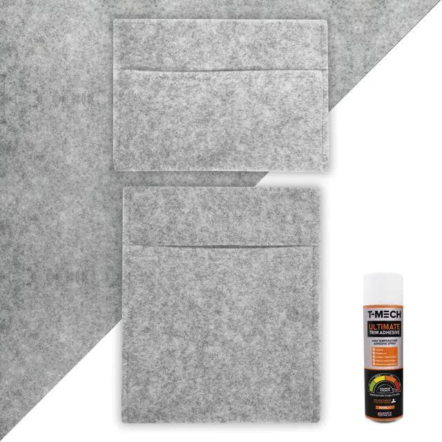 Q-Rax Fodera Furgone Grigio Argentato con Tasche e Colla