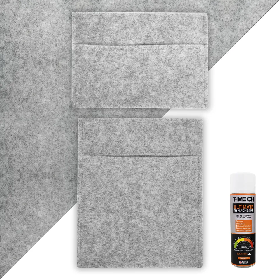 Q-Rax Fodera Furgone Grigio Argentato con Tasche e Colla
