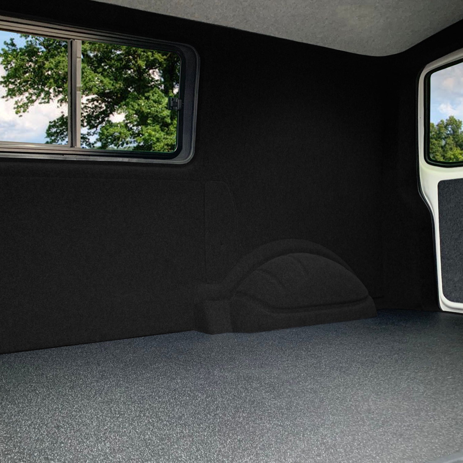Q-Rax Moquette Furgoni 5,5x2 m rivestimento nero 11 mq