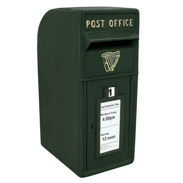 Q-Rax Accessori cassetta postale britannica verde ghisa