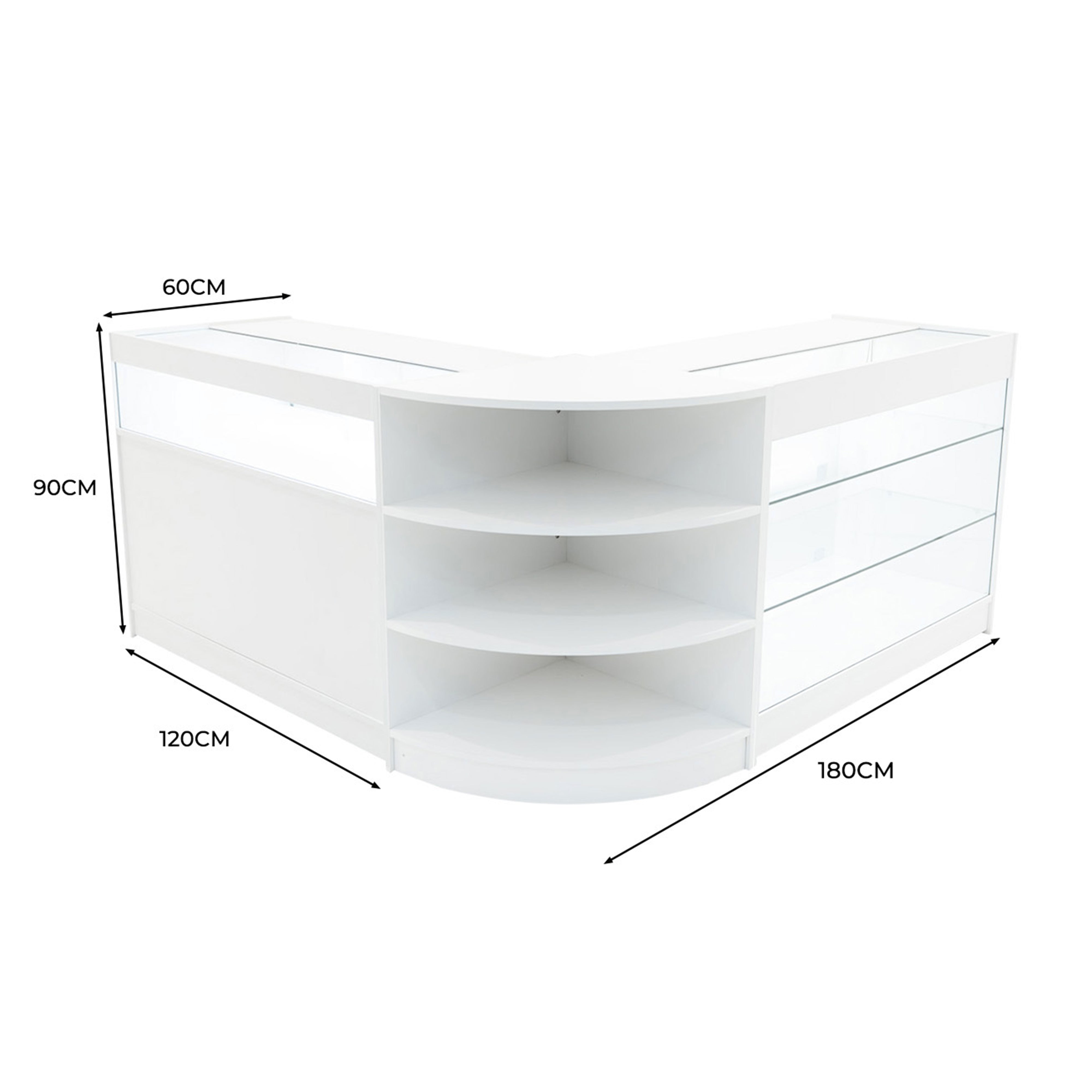 Q-Rax Demeter Set Banconi LED K1200 B1200 LM60 Bianco