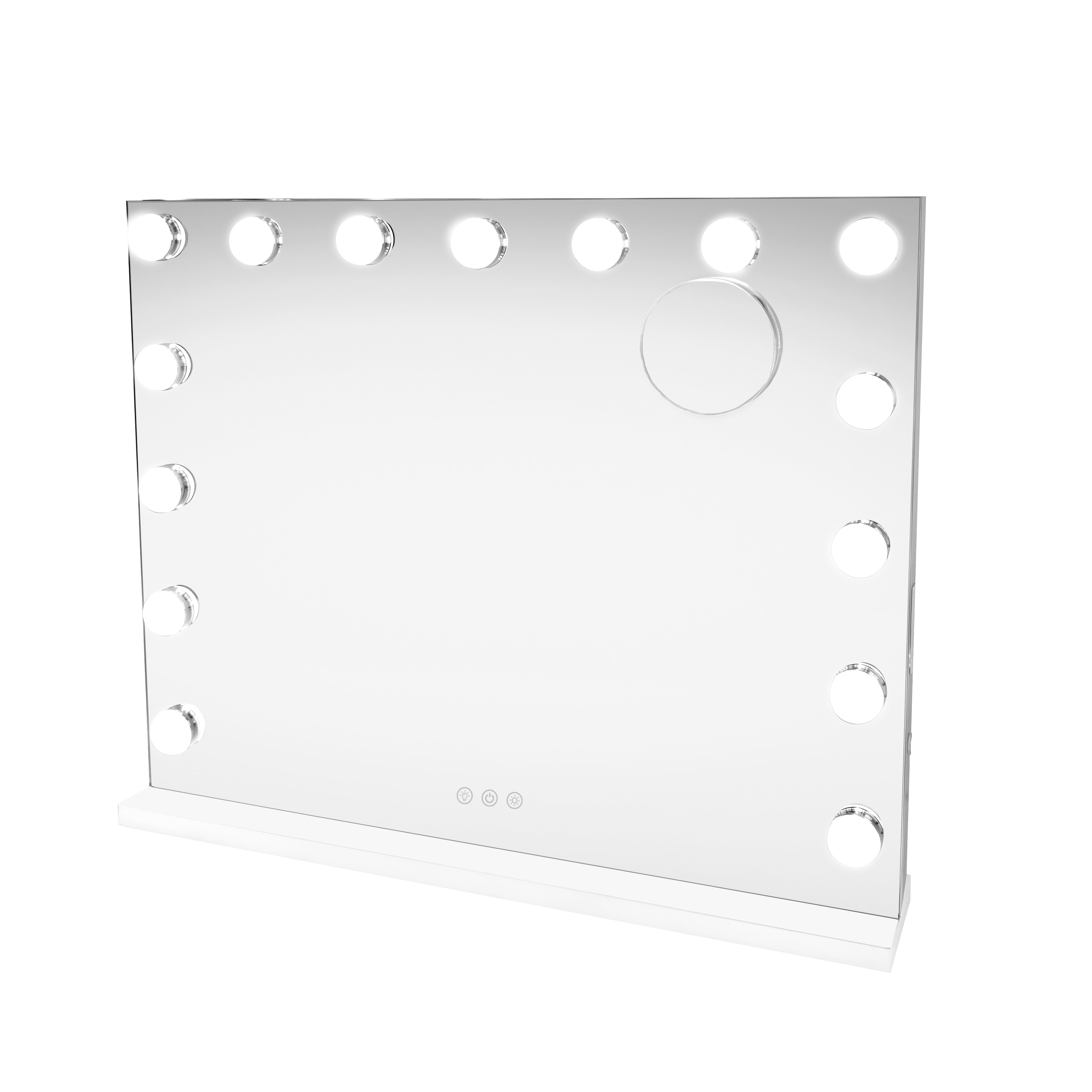 Q-Rax Specchio LED Bluetooth specchio trucco 58x46 cm dimmerabile
