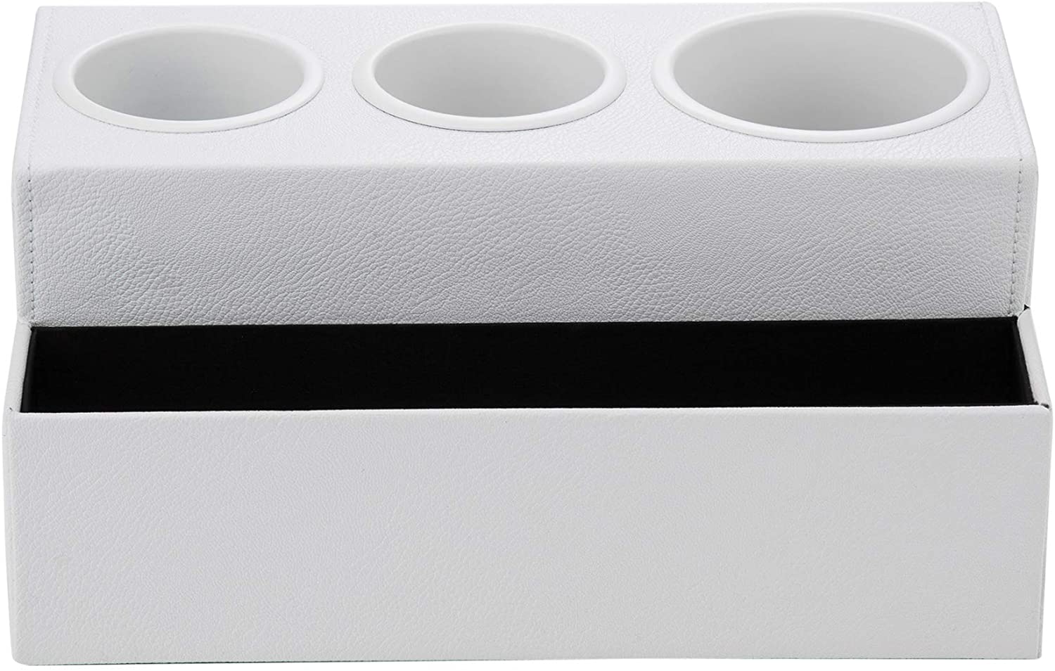 Jackcube Bathroom Organizer Phon Bianco 4 Scomparti Pelle