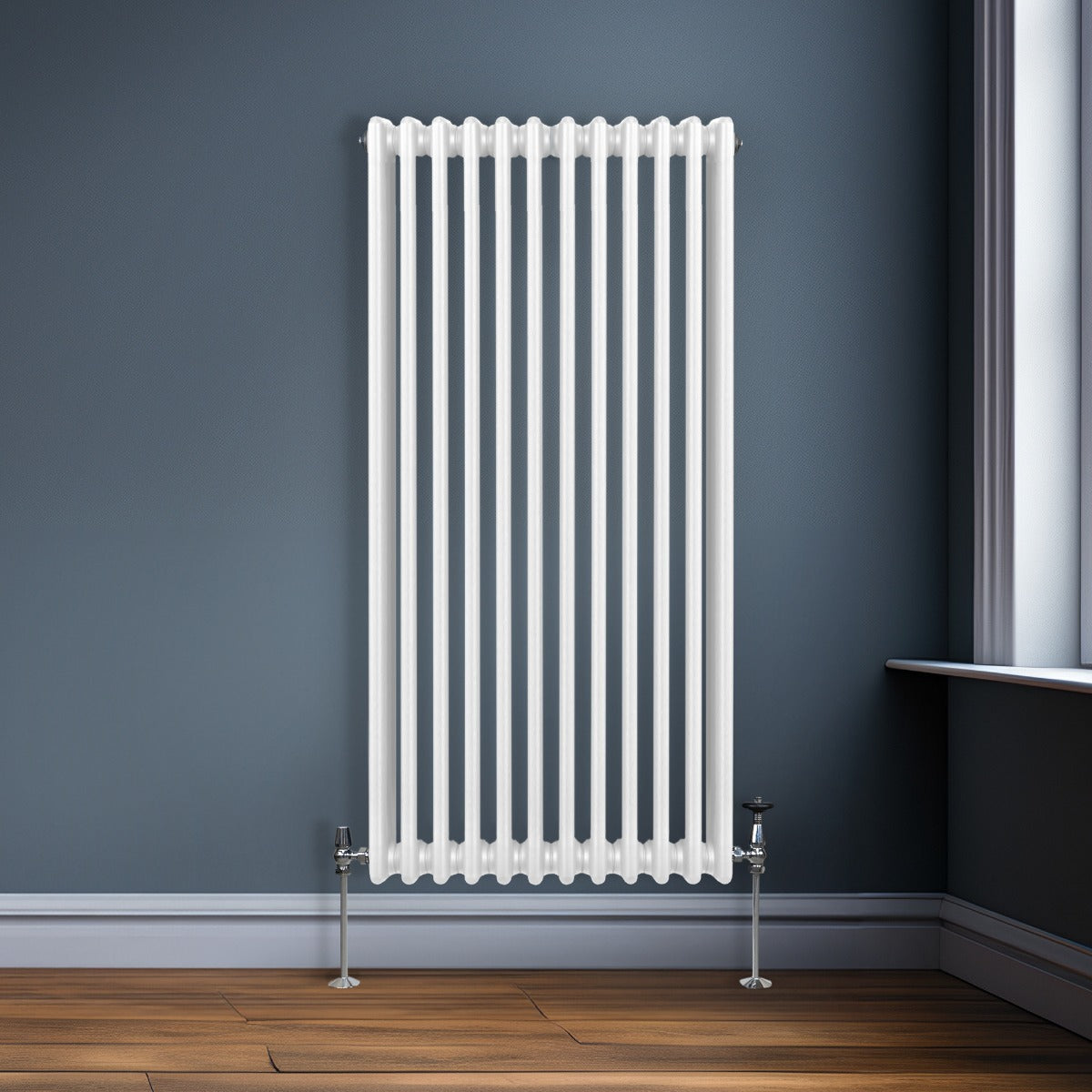 Q-Rax Radiatori Tradizionali Termosifone 1500x562 mm Bianco 3 Colonne