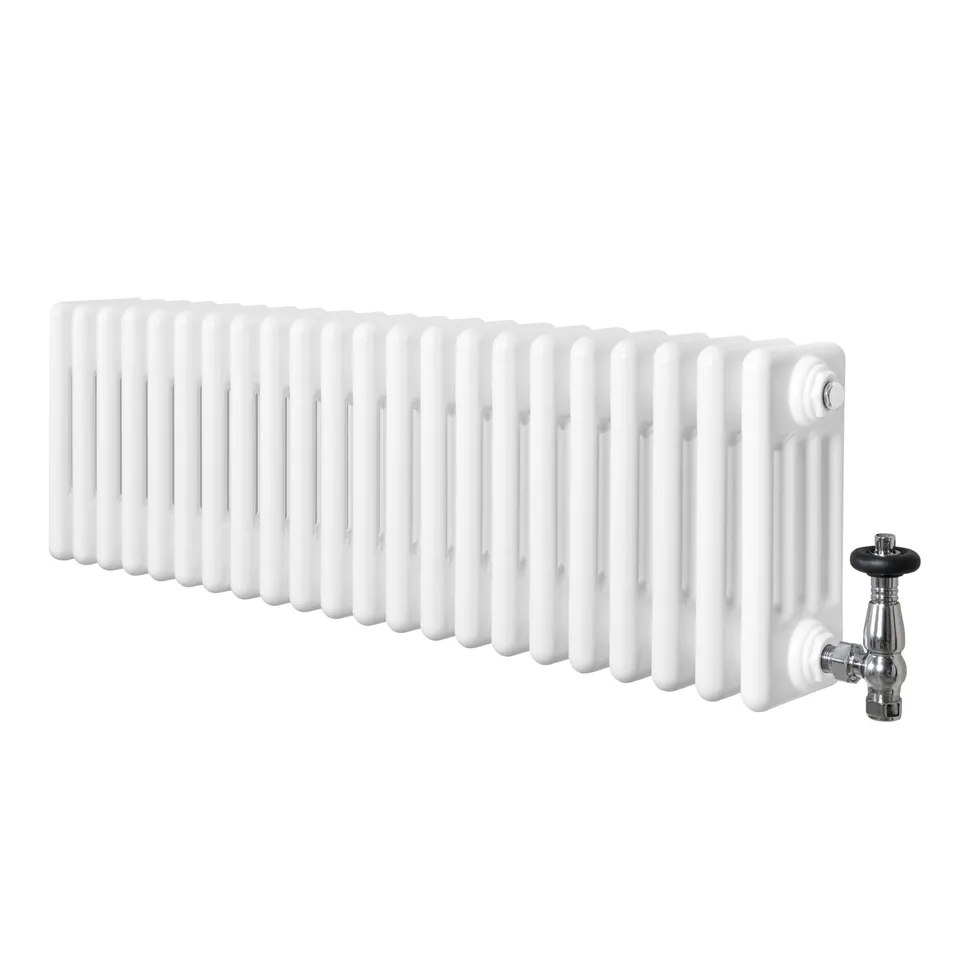 Q-Rax Tradizionale 300x1010 mm Termosifone 4 Colonne Bianco