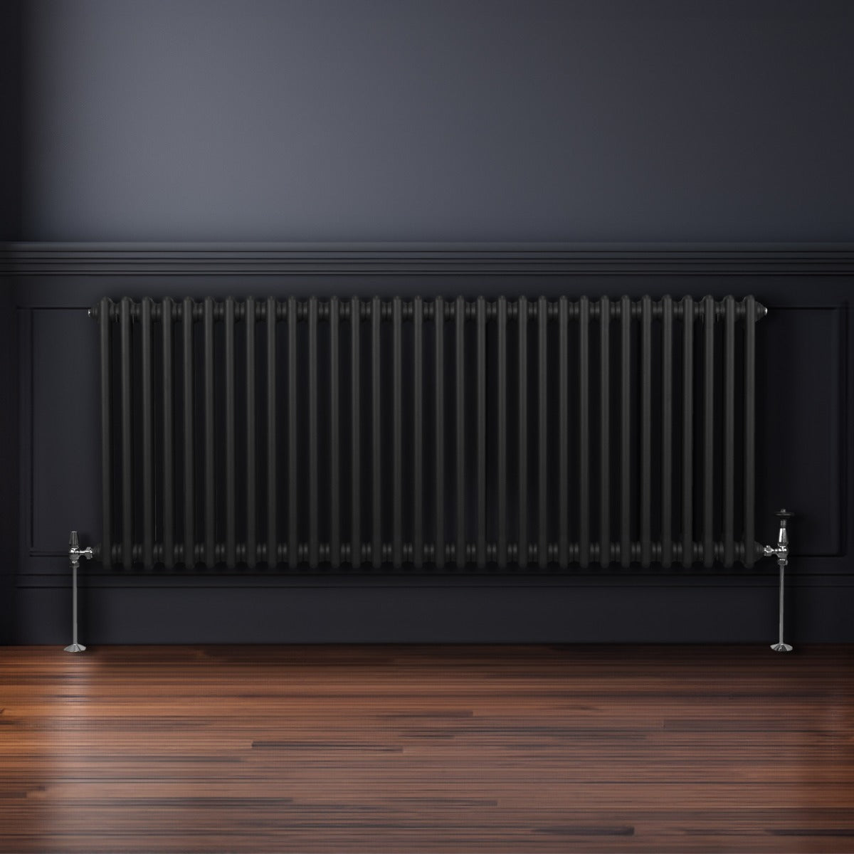 Q-Rax Radiatori Tradizionali 600x1462 termosifone nero 2 colonne