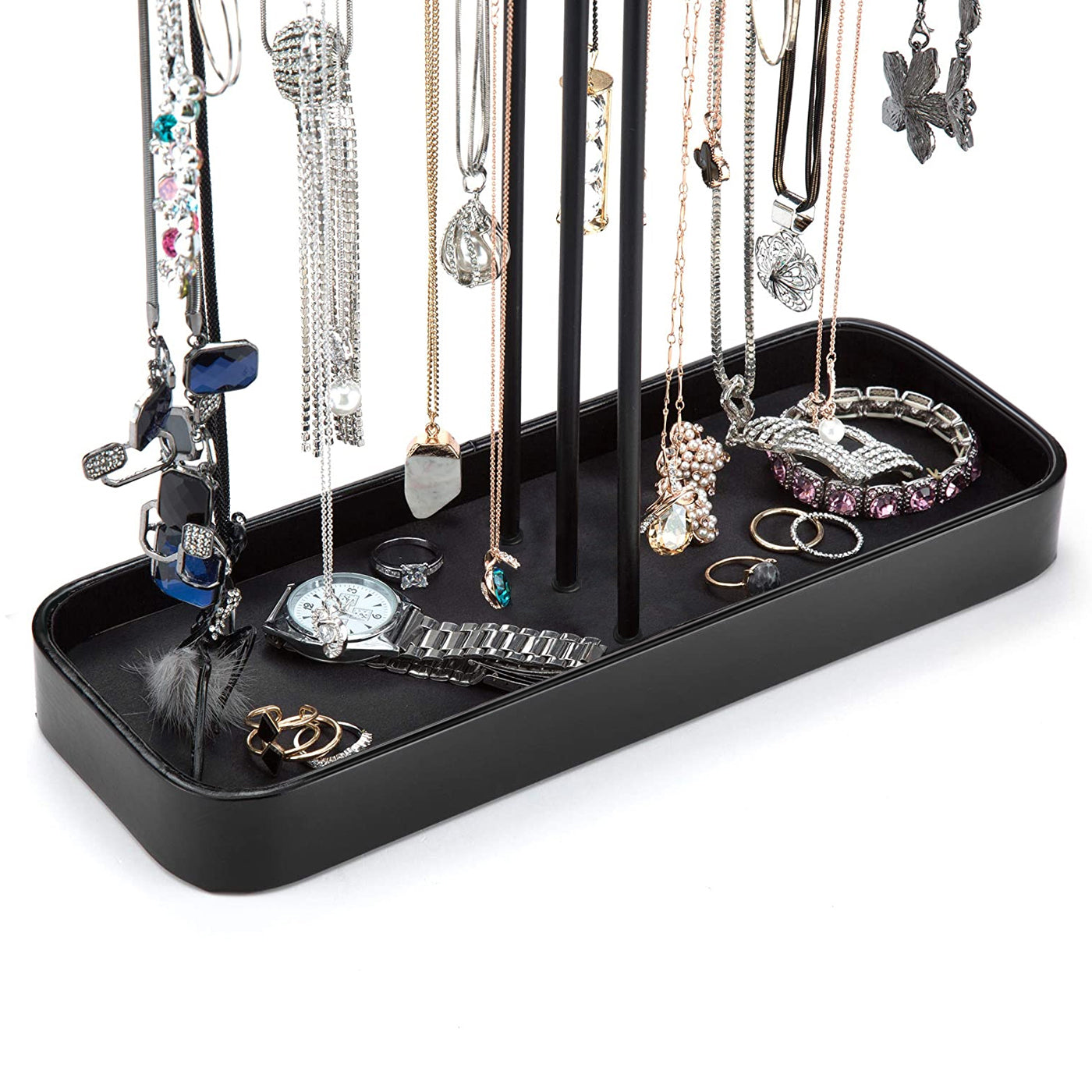 JackCube Design Makeup Jewelry Stand Gioielli 3 Piani Nero