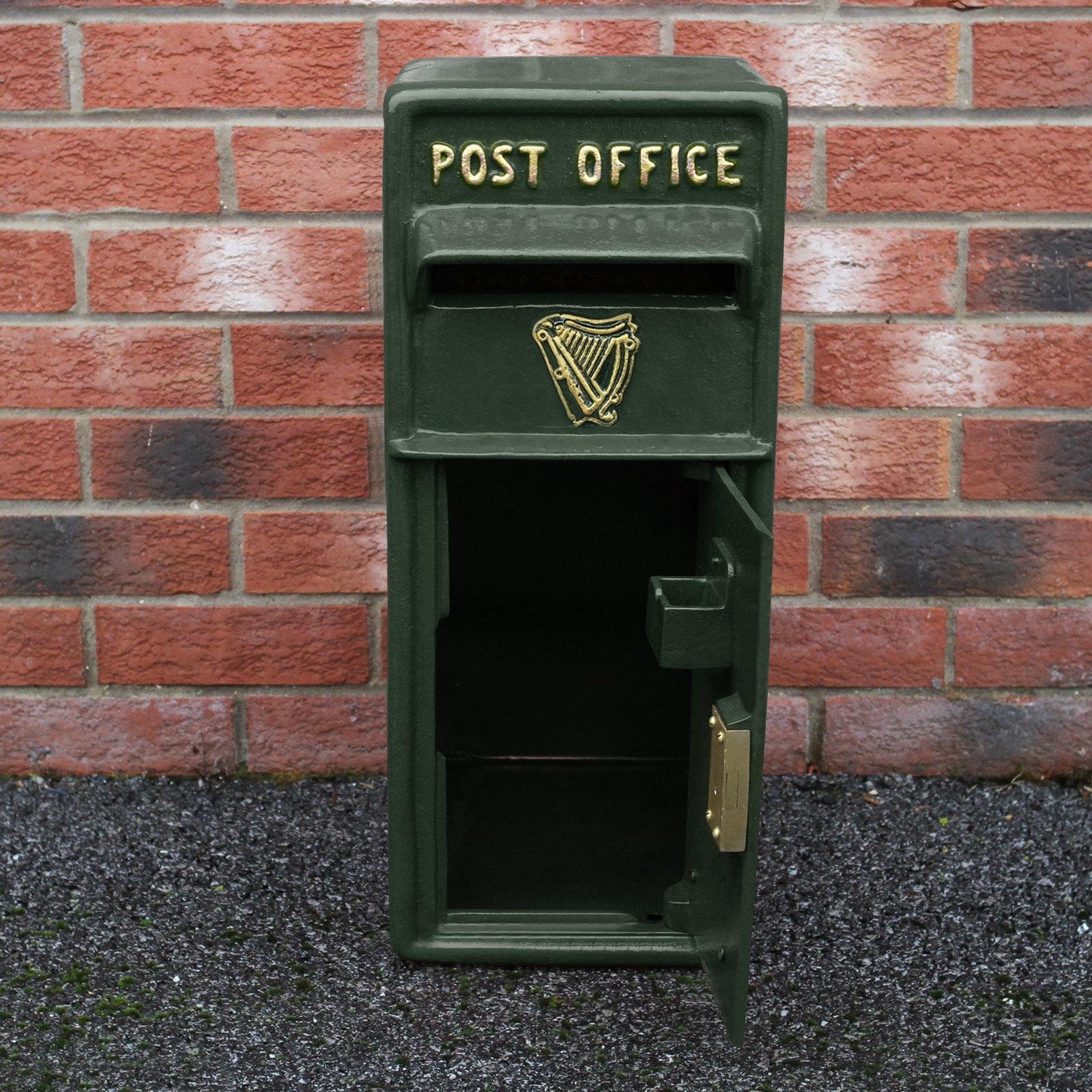 Q-Rax Accessori cassetta postale britannica verde ghisa