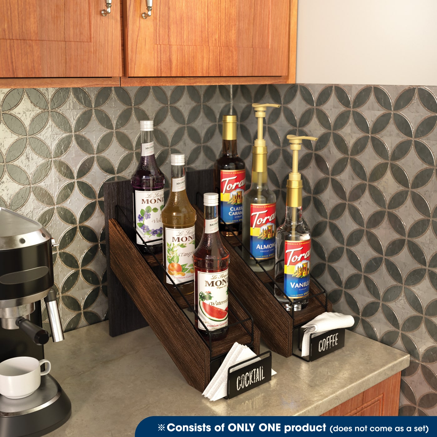 Jackcube Design Kitchen Portabottiglie 3 Livelli Porta Tovaglioli