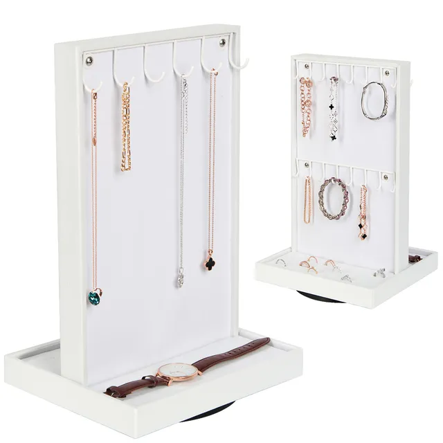 Jackcube Design Makeup Jewelry Portagioie Girevole Bianco 2 Lati