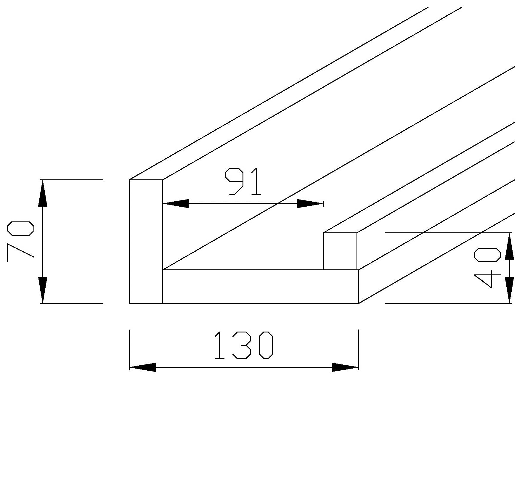 Henor Mensole da parete 90x13x7 cm legno Quercia Stel 10 kg